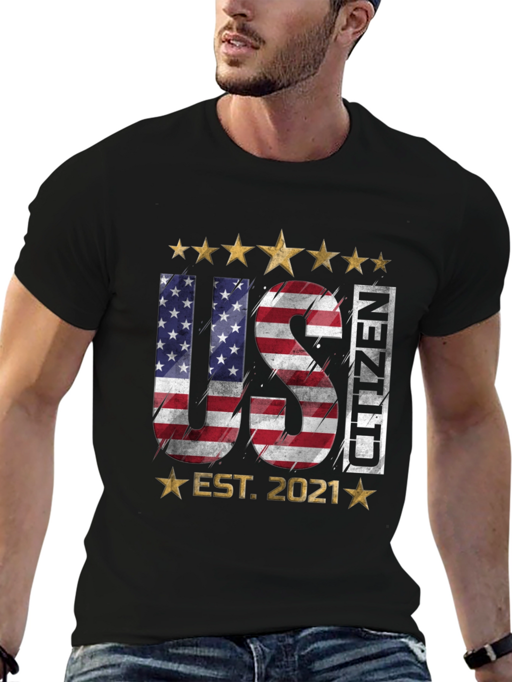 US Citizen Est. 2021 Patriotic T-Shirt