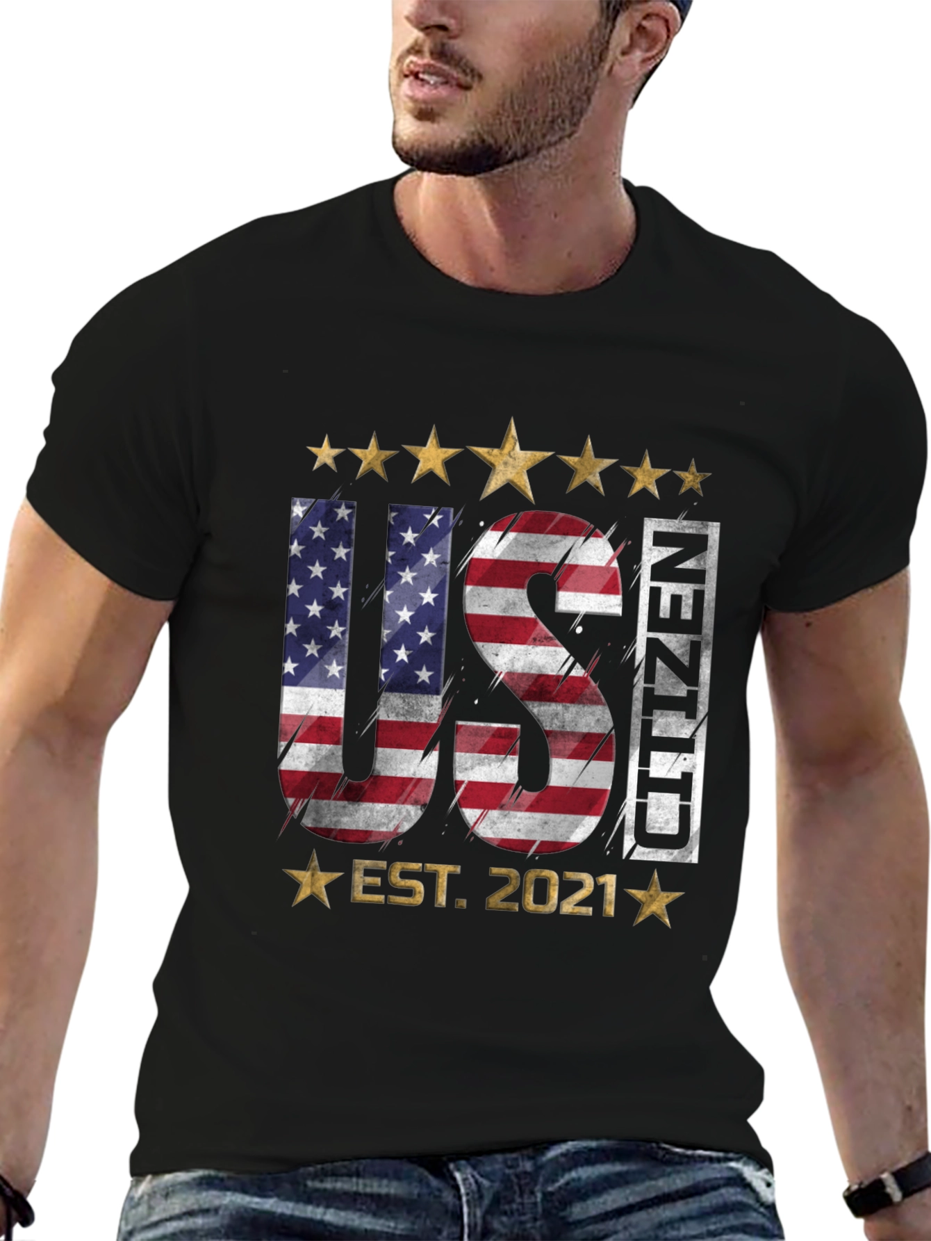 US Citizen Est. 2021 Patriotic T-Shirt