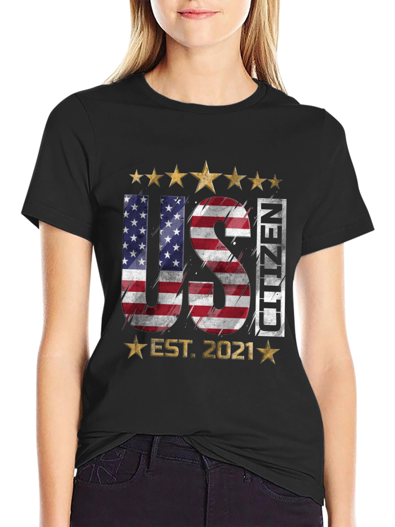 US Citizen Est. 2021 Patriotic T-Shirt
