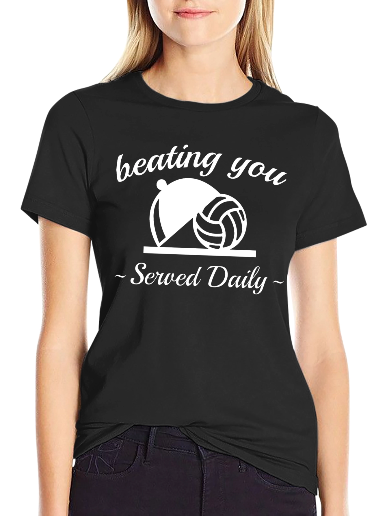 Beating You Served Daily Black T-Shirt