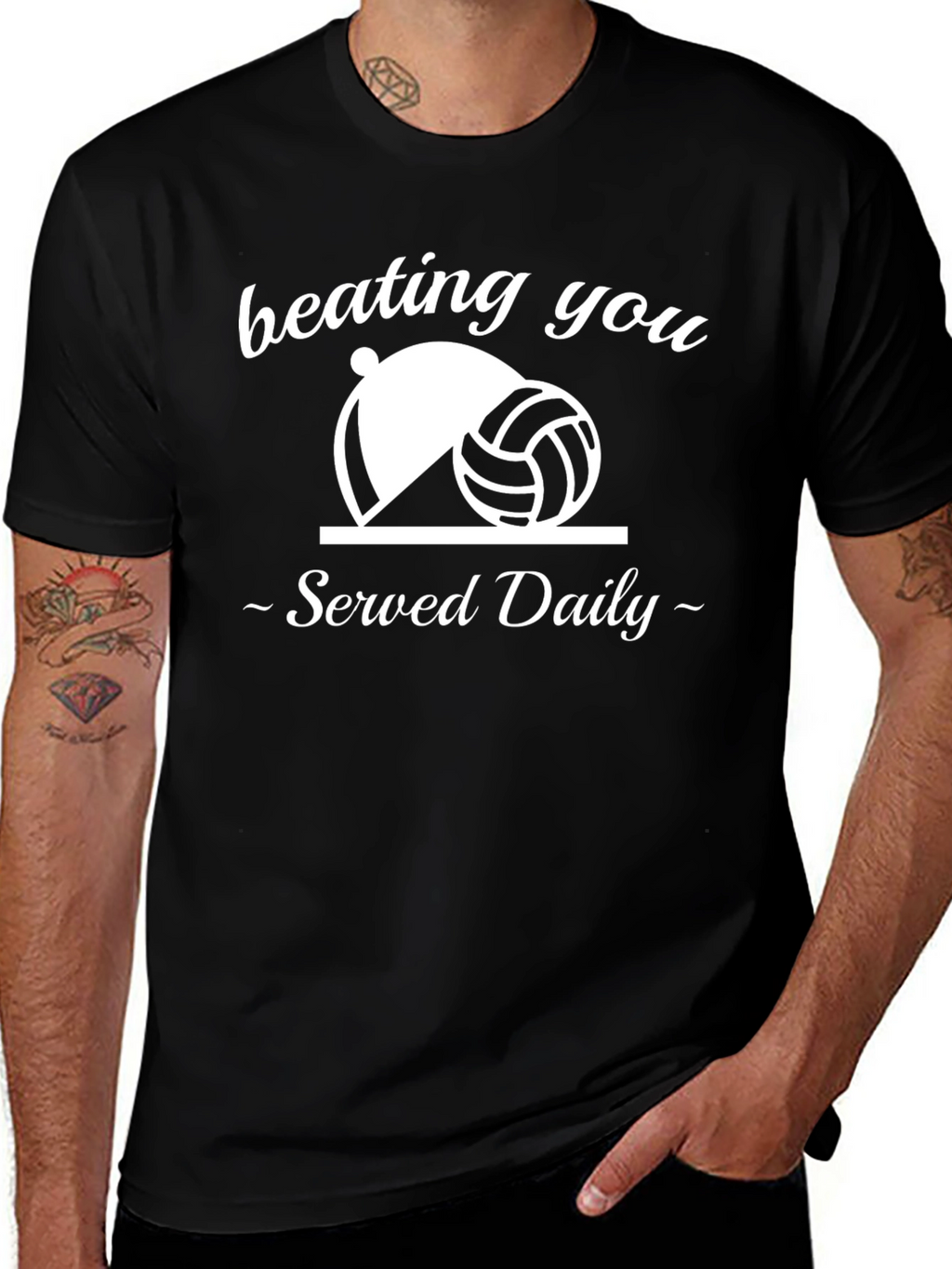 Beating You Served Daily Black T-Shirt