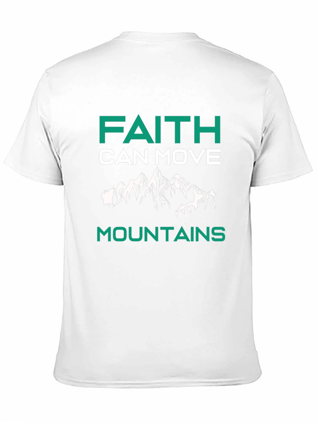 Faith Can Move Mountains Graphic Tee - Black