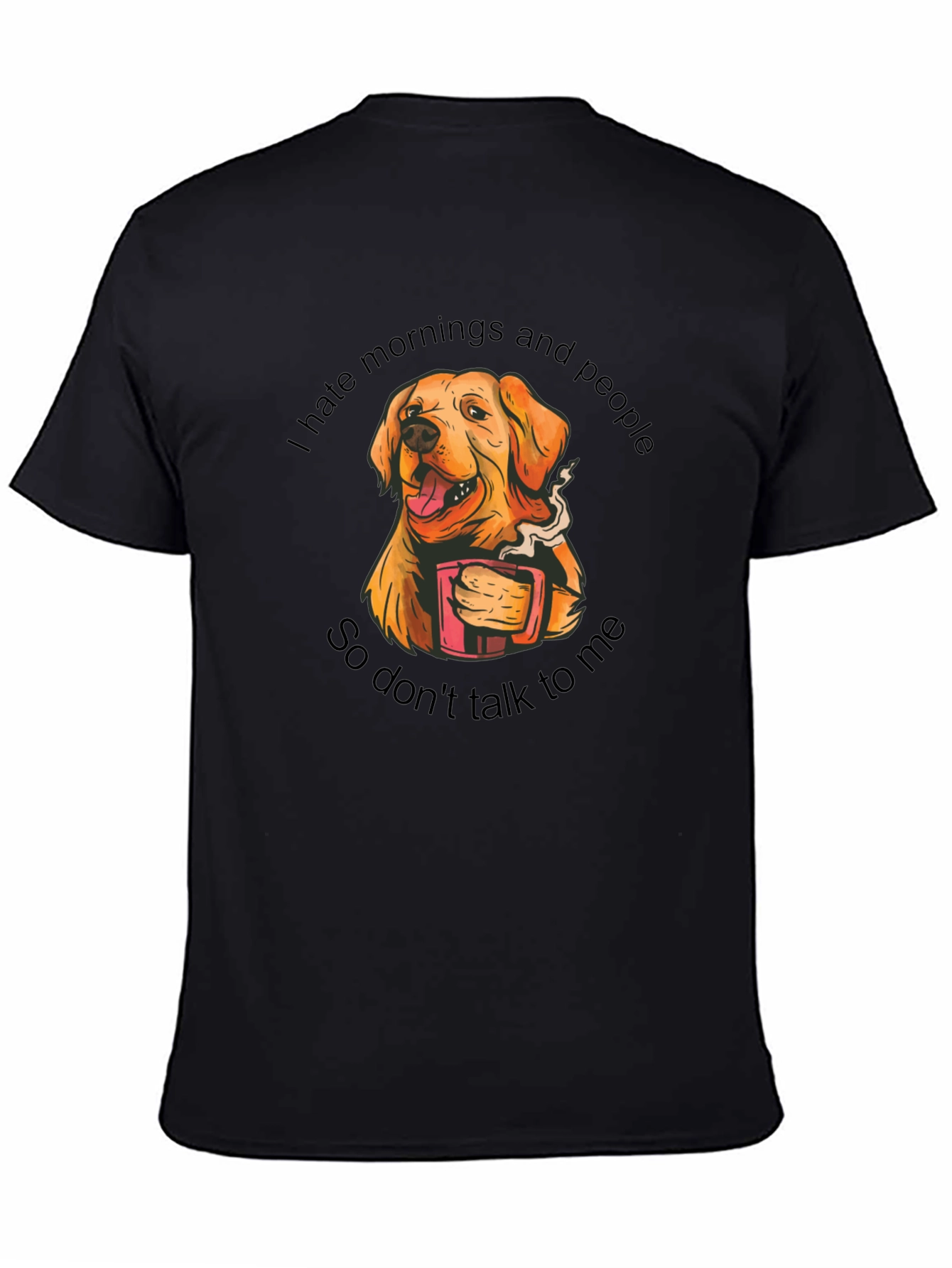 I Hate Mornings Dog Graphic Tee