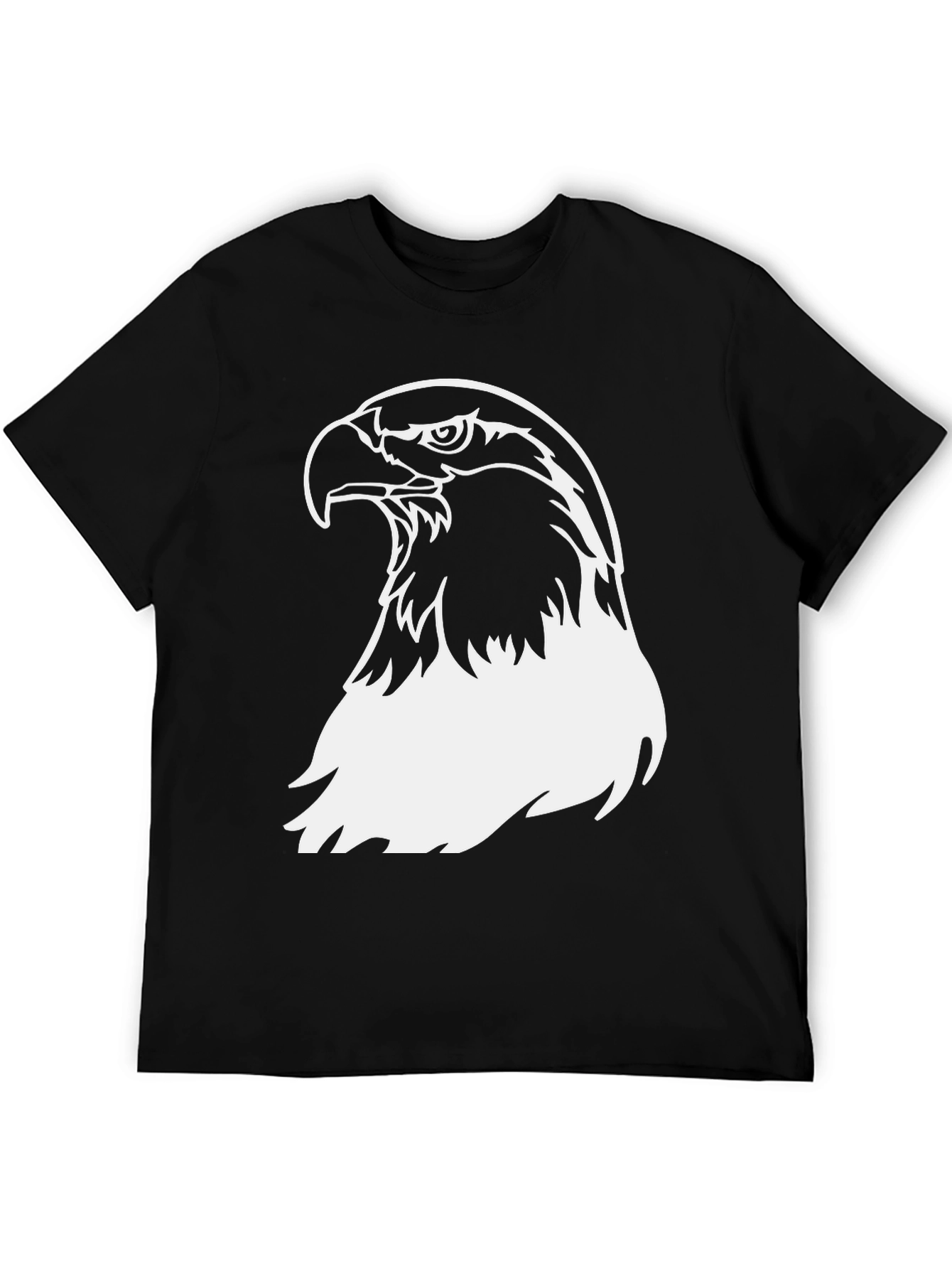 Bold Eagle Graphic Tee - Black