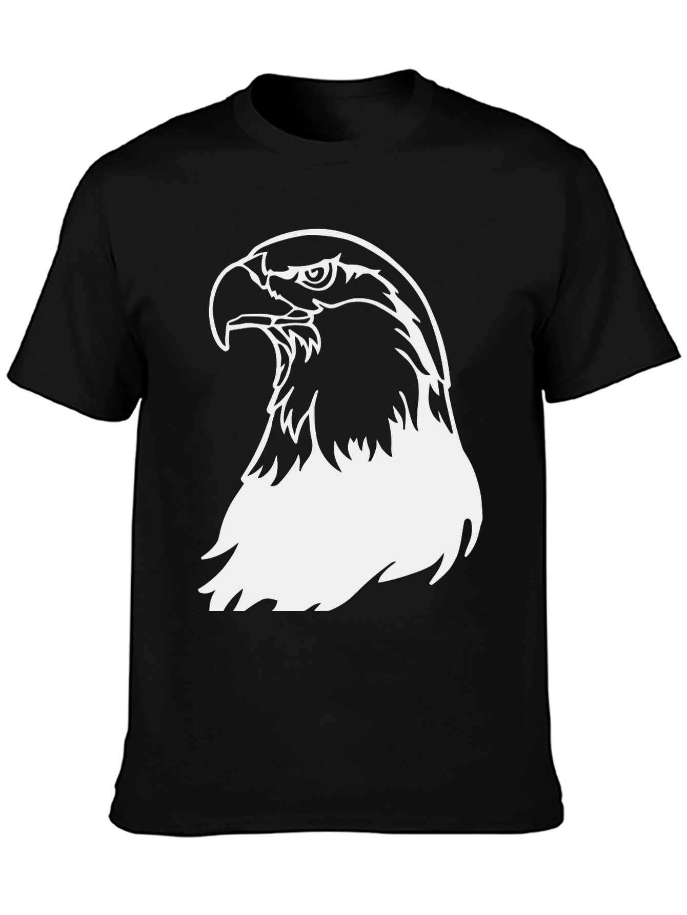 Bold Eagle Graphic Tee - Black