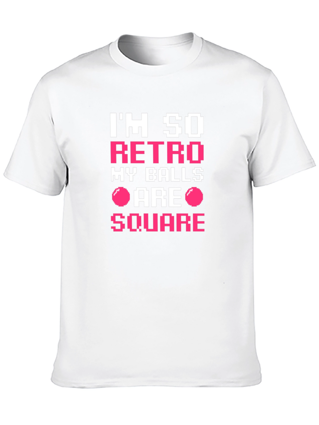 Im So Retro My Balls Are Square Black T-Shirt