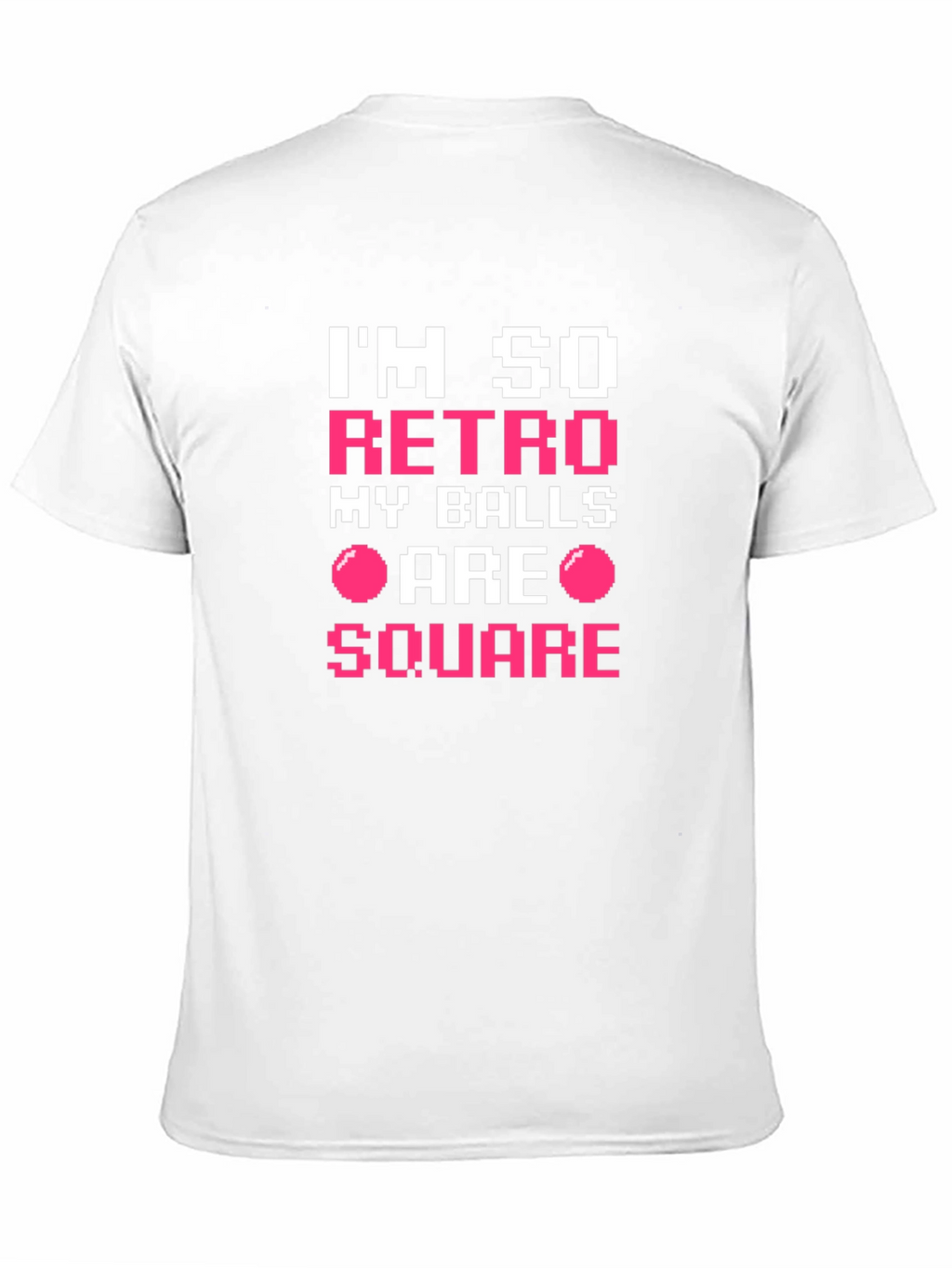 Im So Retro My Balls Are Square Black T-Shirt