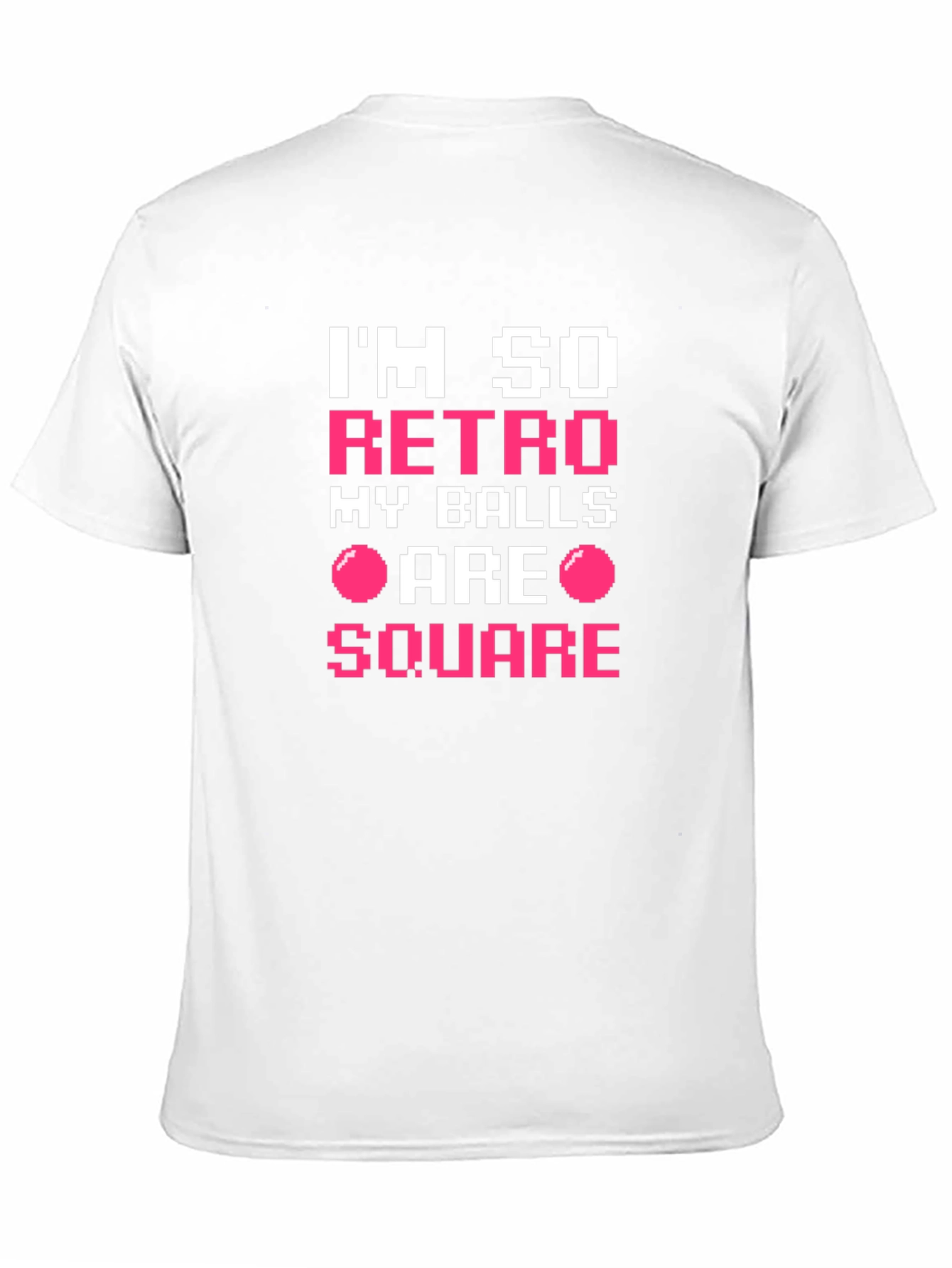 Im So Retro My Balls Are Square Black T-Shirt