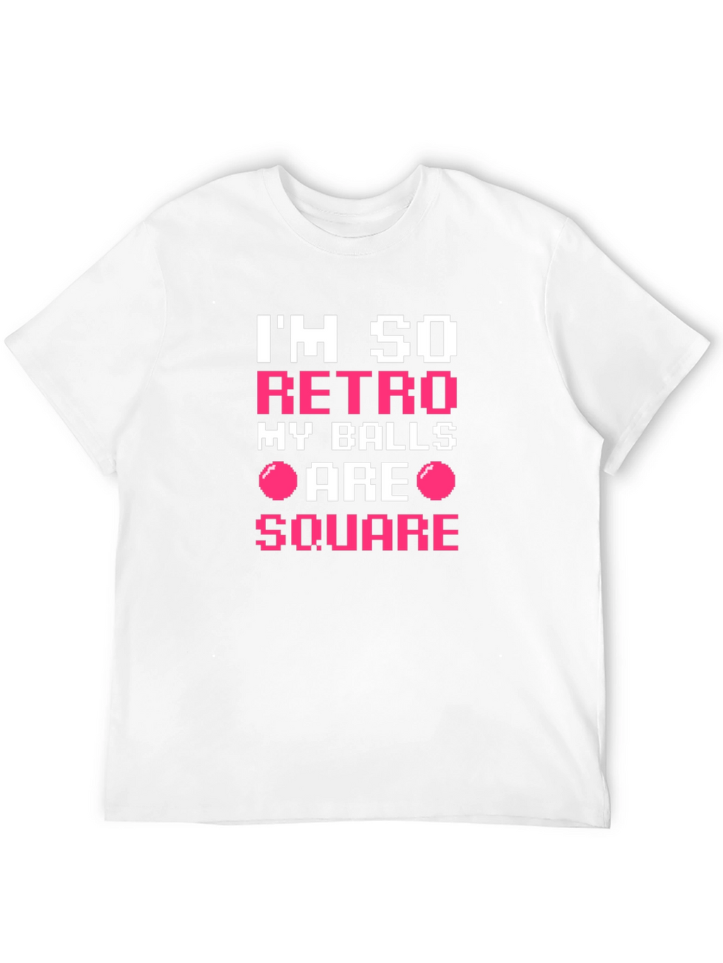 Im So Retro My Balls Are Square Black T-Shirt