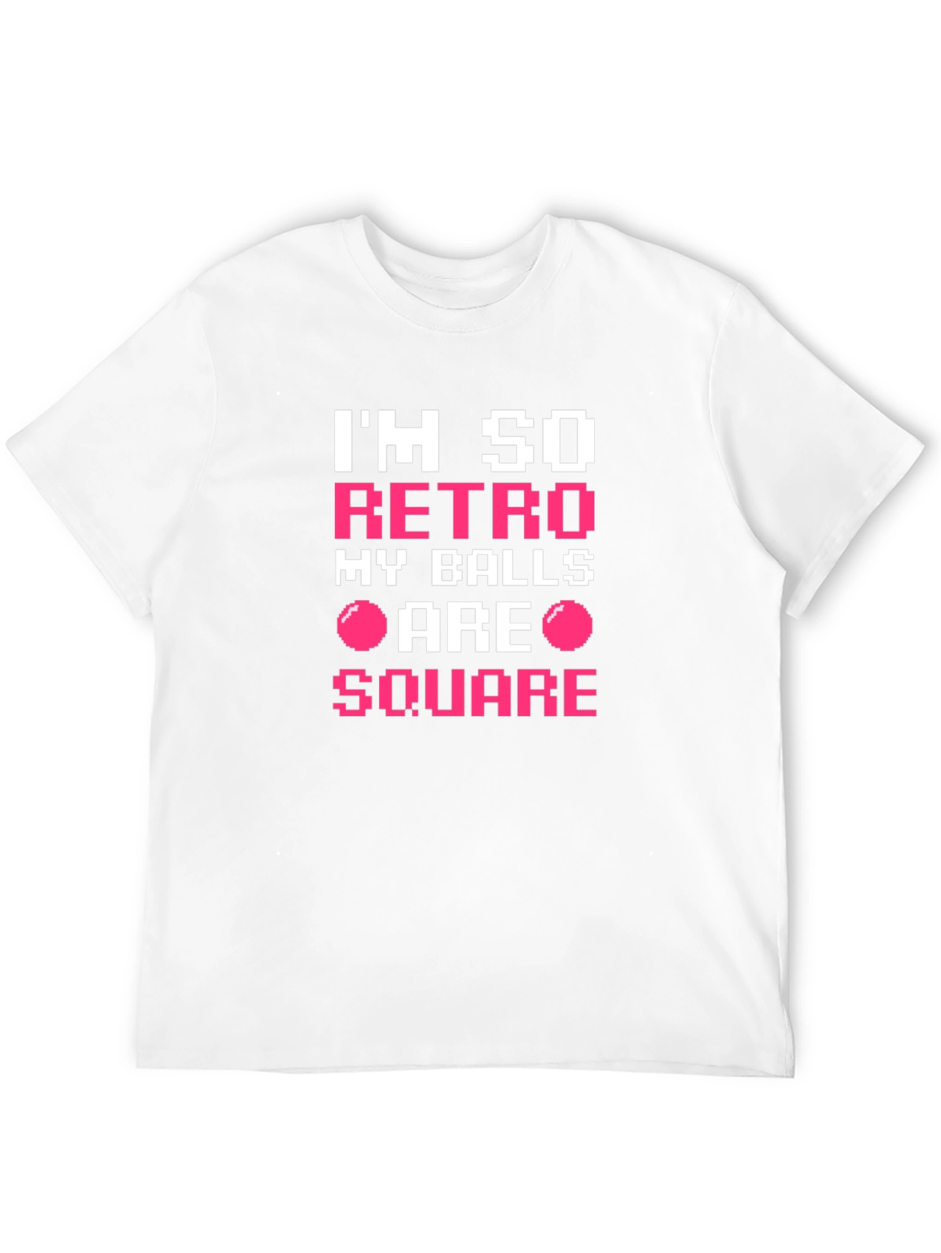 Im So Retro My Balls Are Square Black T-Shirt