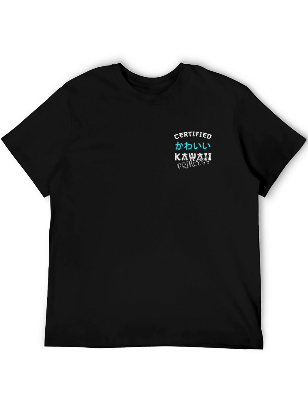 Certified Kawaii Princess Black T-Shirt