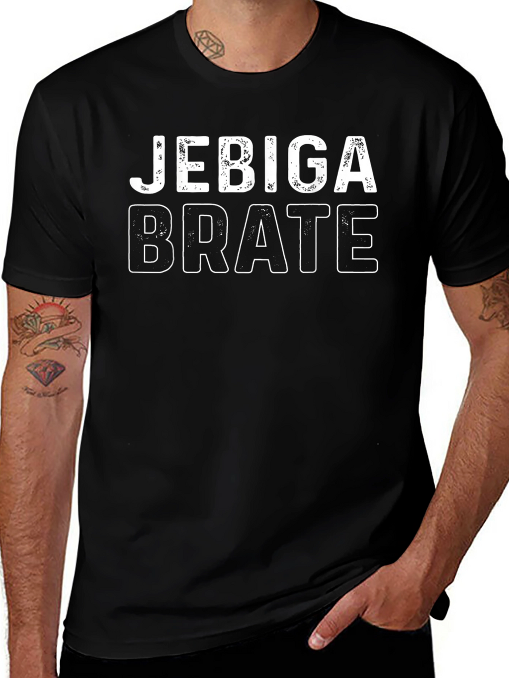 Jebiga Brate Graphic Tee - Black