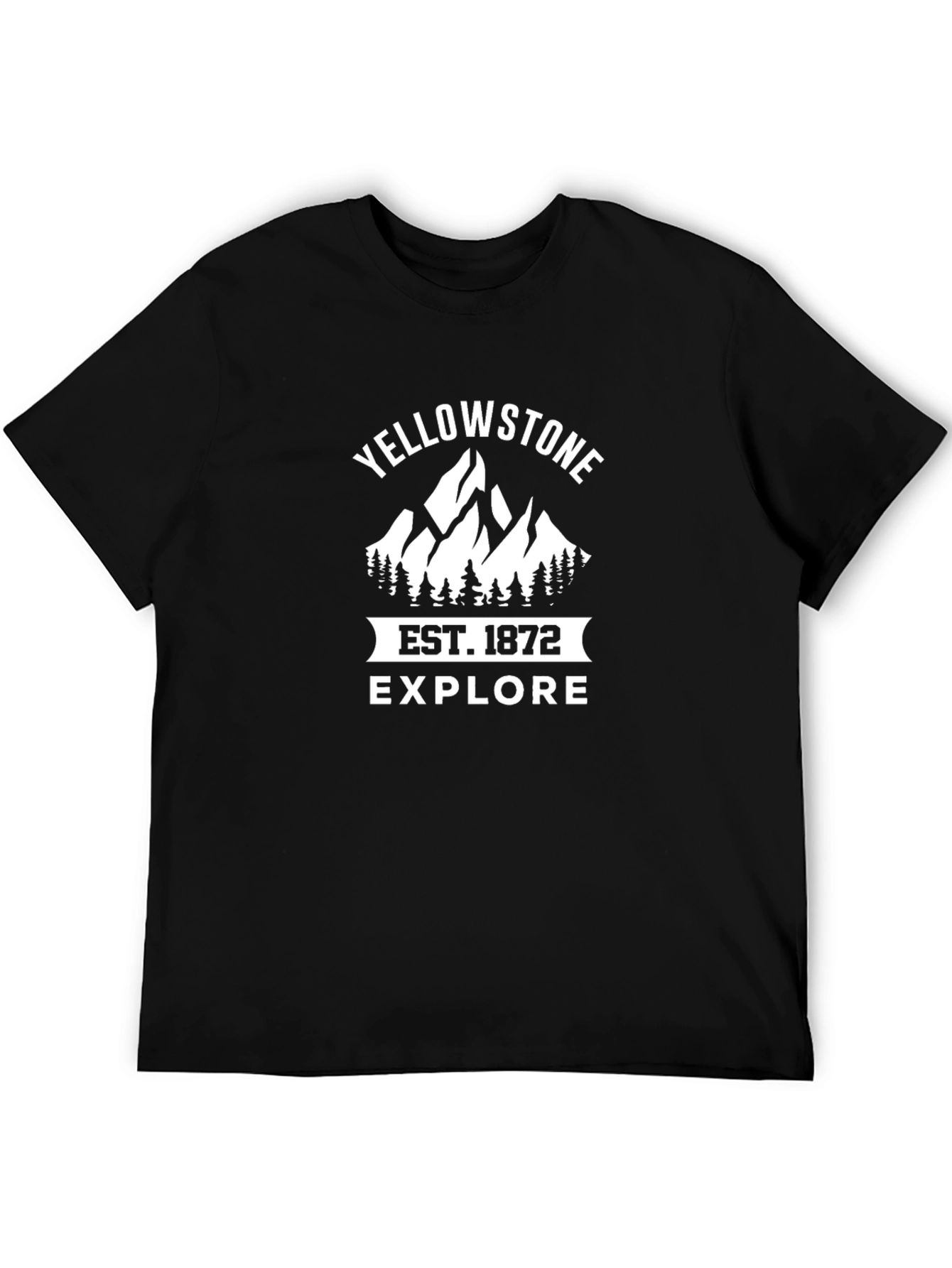 Yellowstone Est. 1872 Explore Black T-Shirt