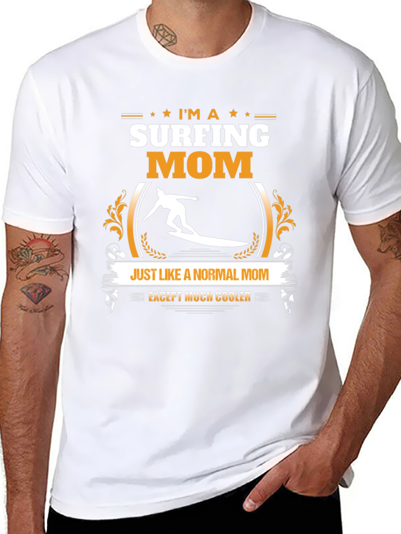 Surfing Mom T-Shirt - Cool & Unique Gift Idea