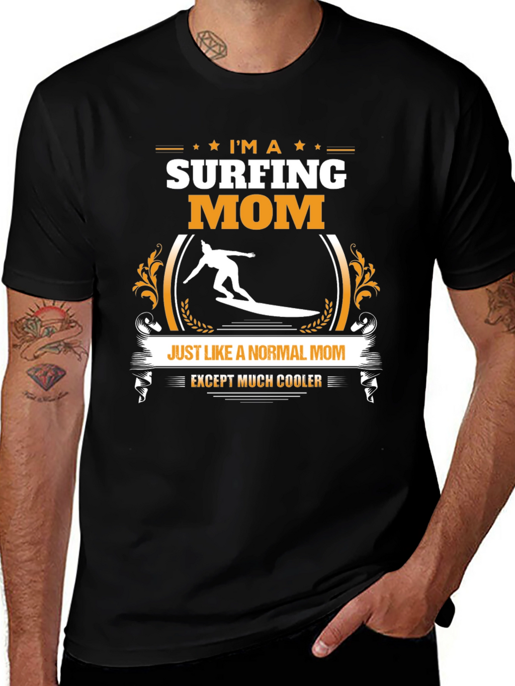 Surfing Mom T-Shirt - Cool & Unique Gift Idea