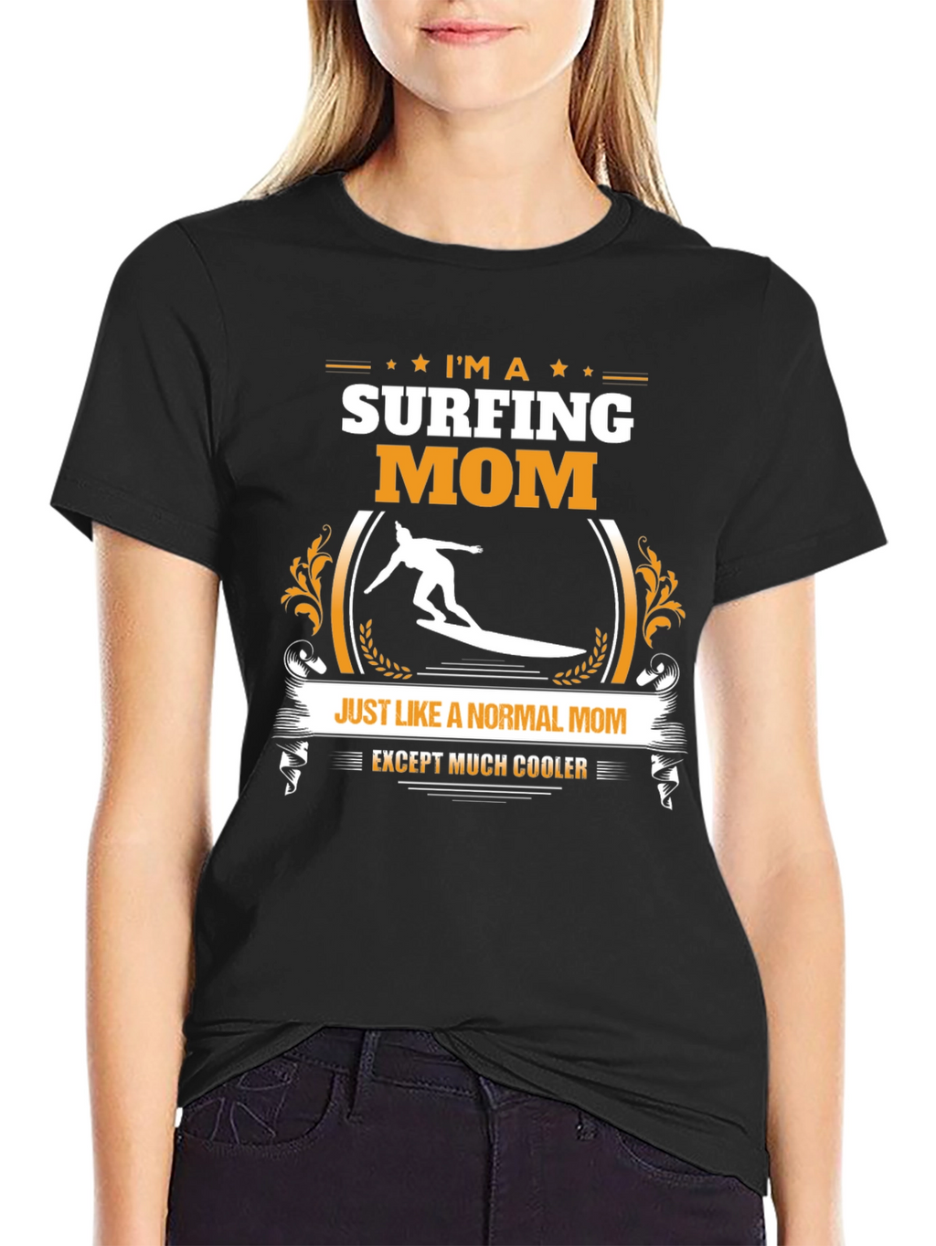 Surfing Mom T-Shirt - Cool & Unique Gift Idea