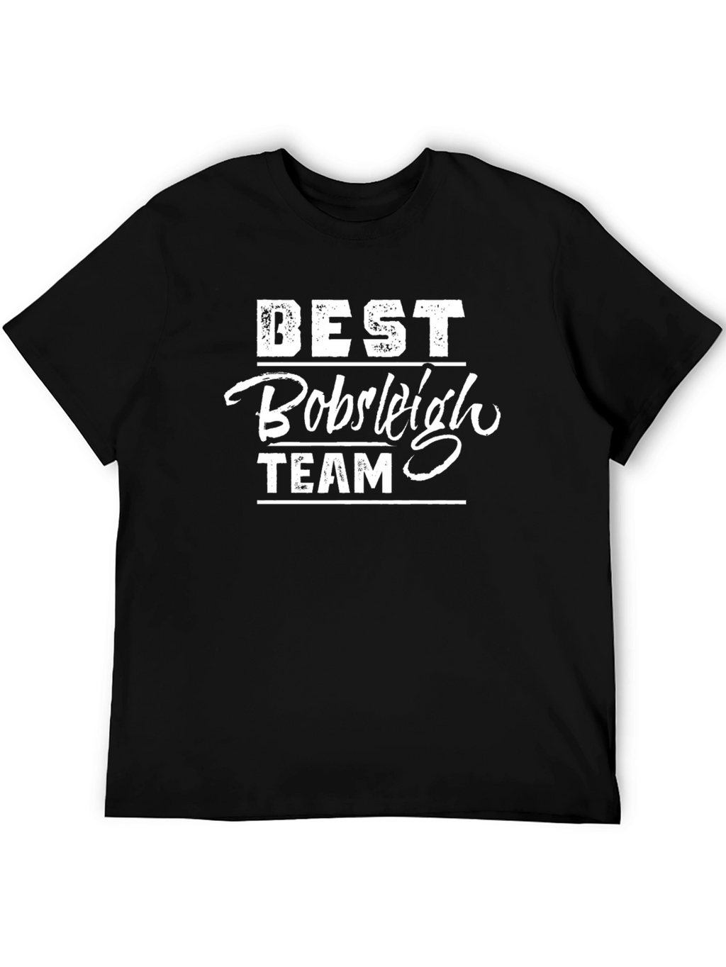 Best Bobsleigh Team Graphic T-Shirt - Black