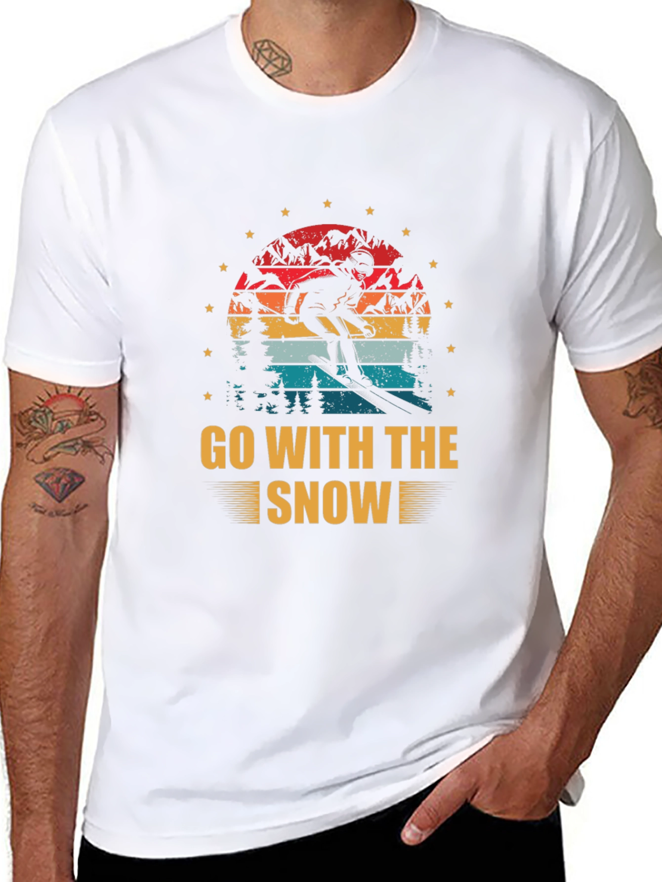 Go With The Snow Graphic Tee