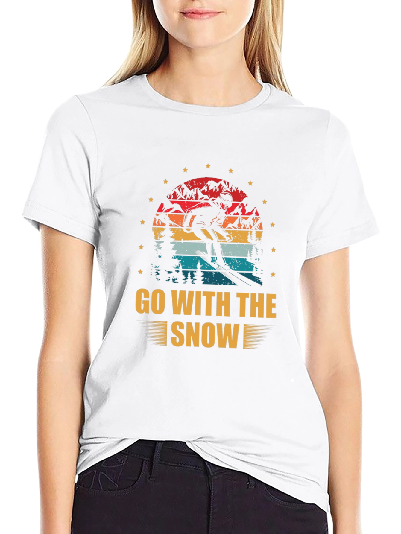 Go With The Snow Graphic Tee