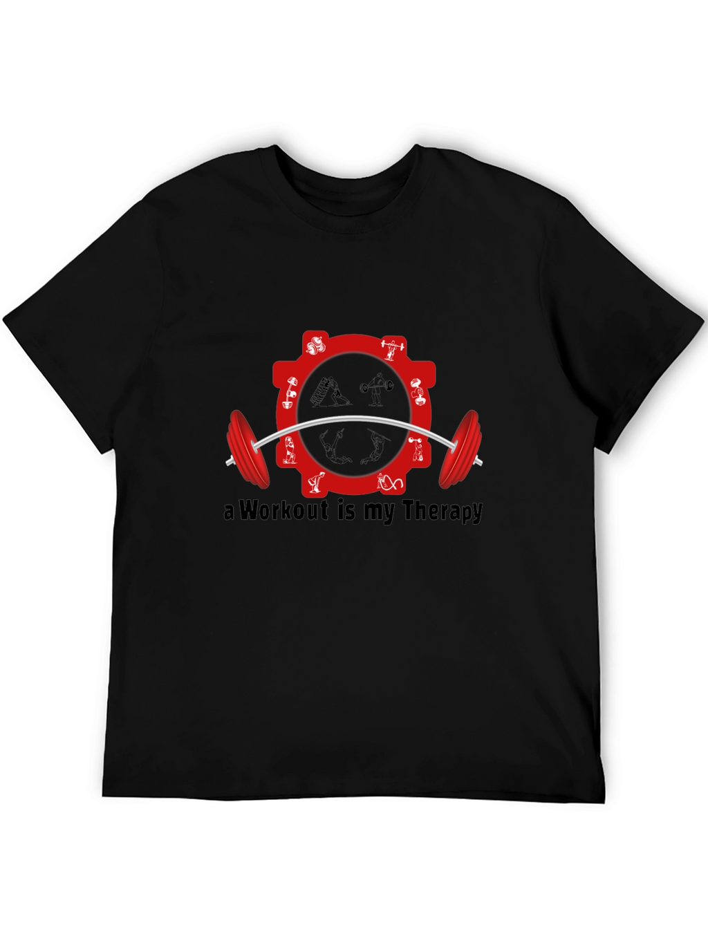 Workout Therapy Black T-Shirt