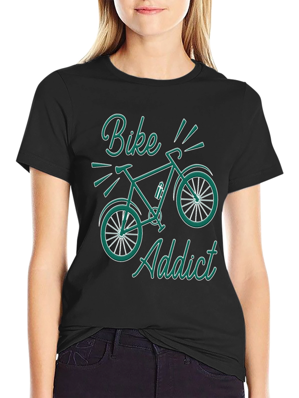 Bike Addict Graphic T-Shirt - Black
