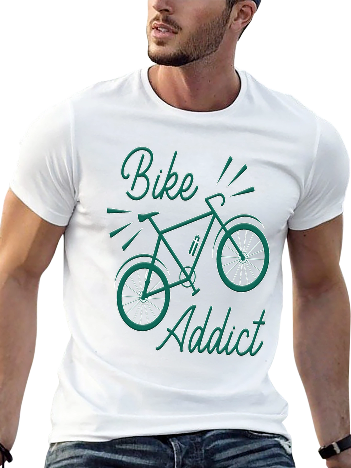 Bike Addict Graphic T-Shirt - Black