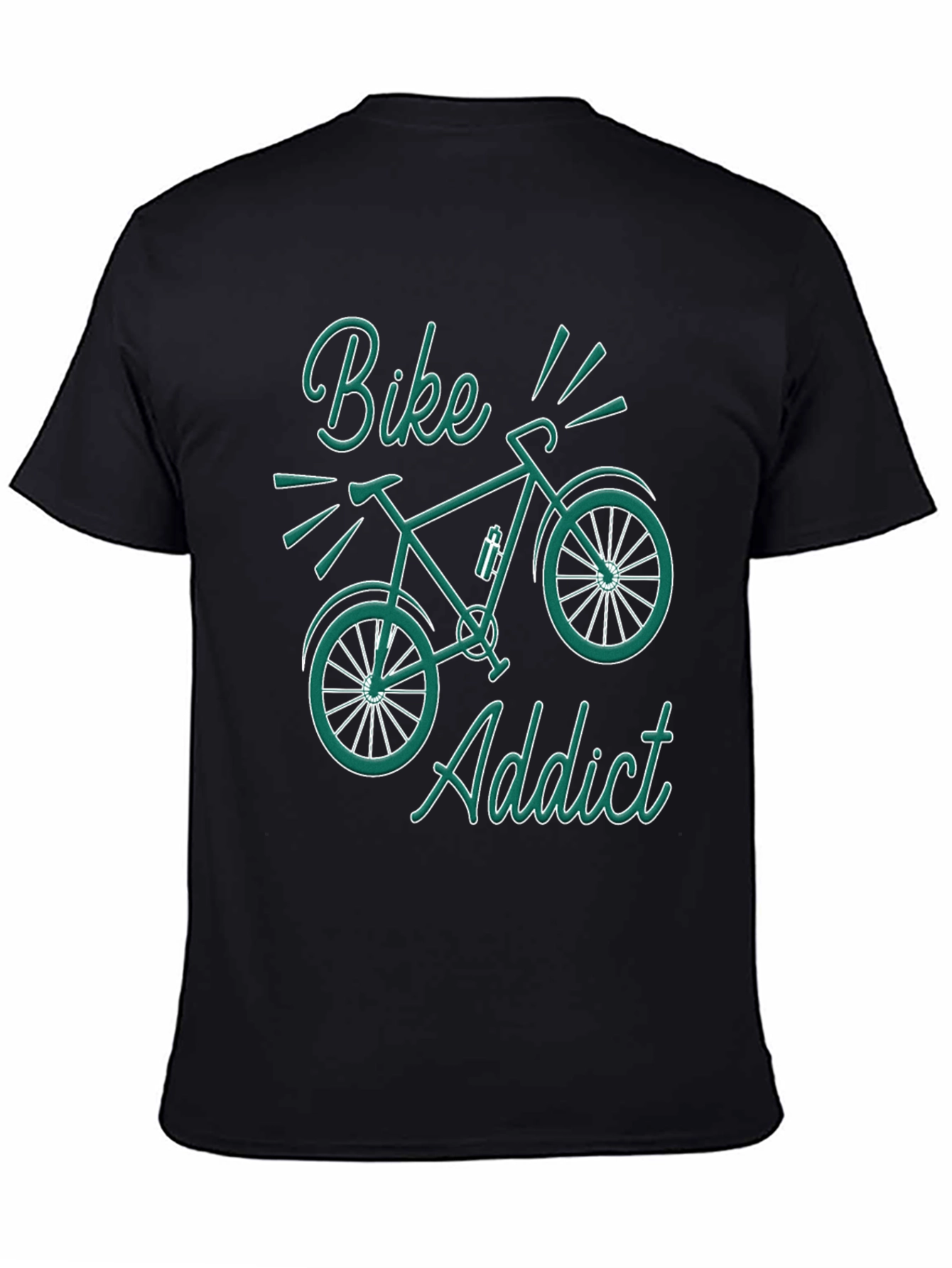 Bike Addict Graphic T-Shirt - Black