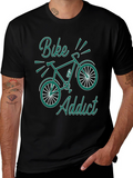 Bike Addict Graphic T-Shirt - Black