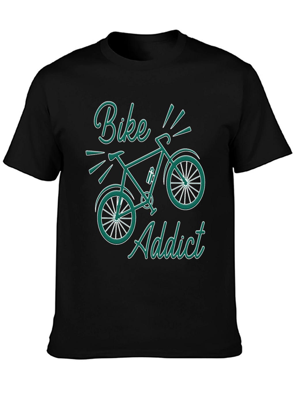 Bike Addict Graphic T-Shirt - Black