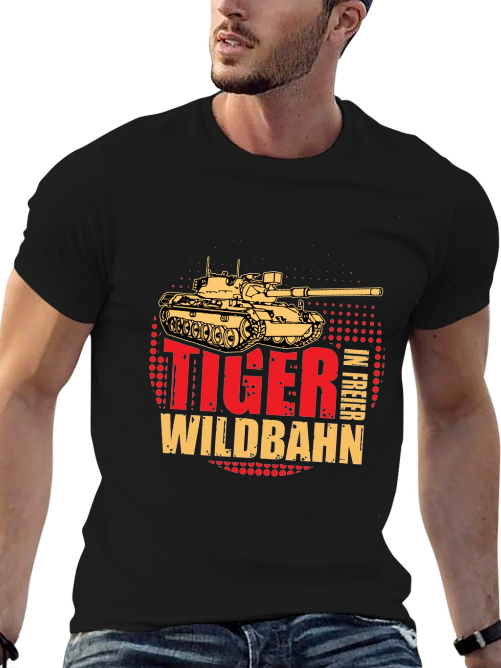 Tiger Tank T-Shirt - Wildbahn in Freier
