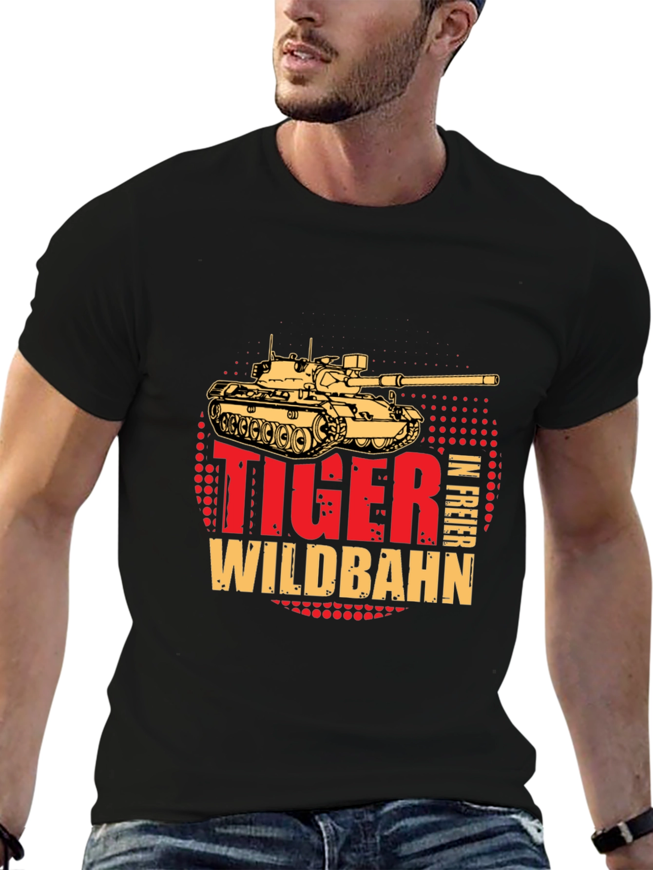 Tiger Tank T-Shirt - Wildbahn in Freier