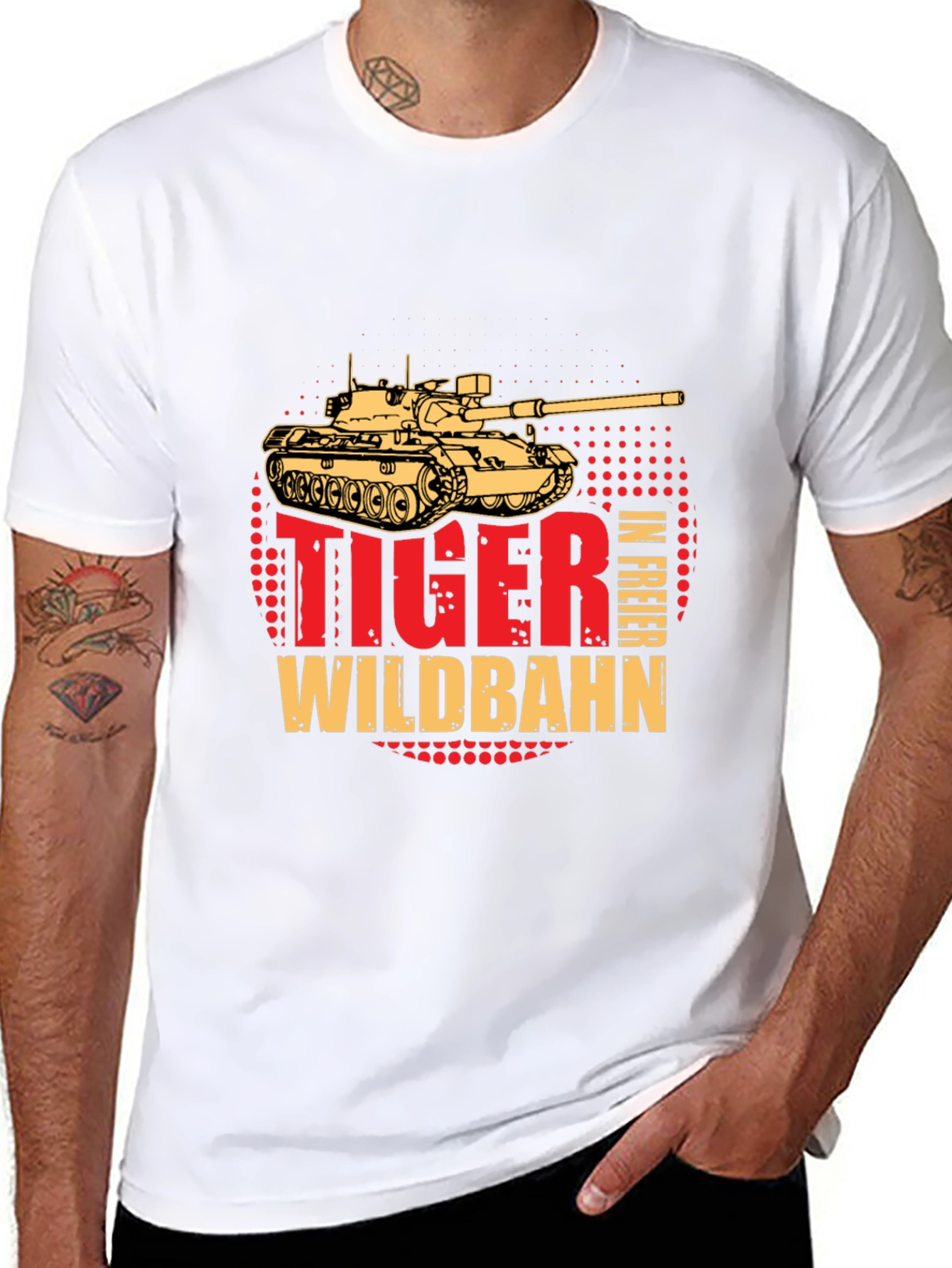 Tiger Tank T-Shirt - Wildbahn in Freier