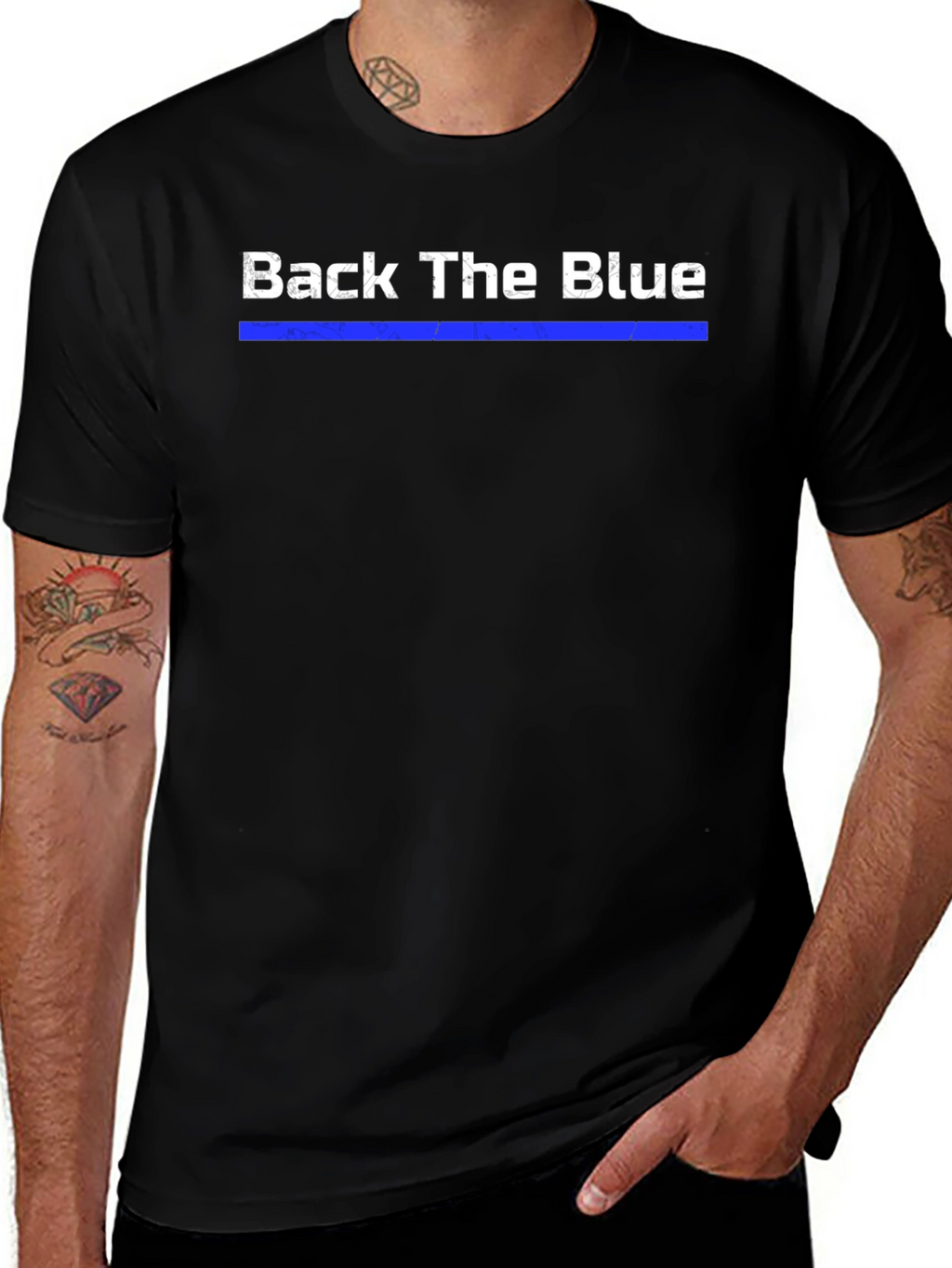 Back The Blue Graphic T-Shirt