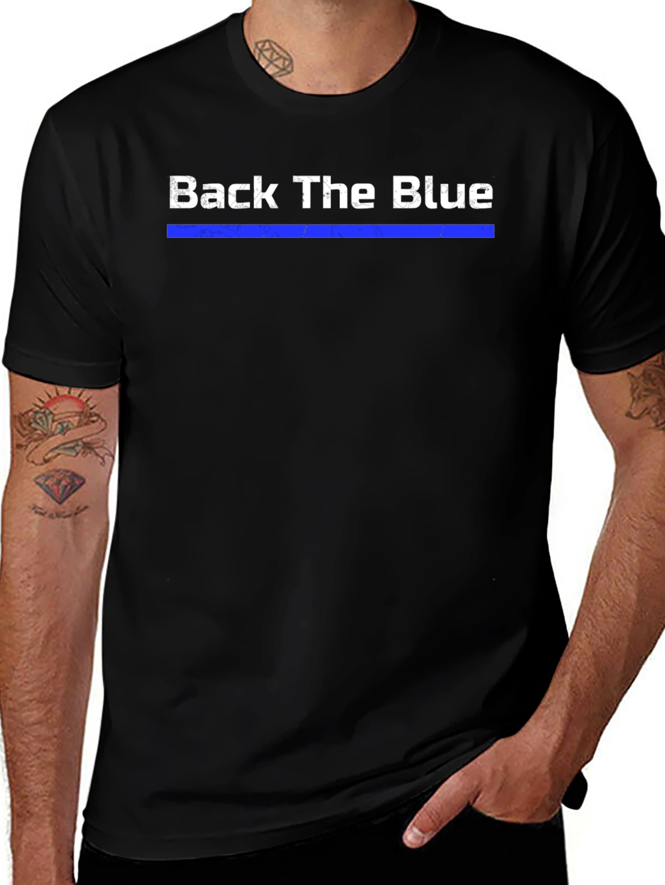 Back The Blue Graphic T-Shirt