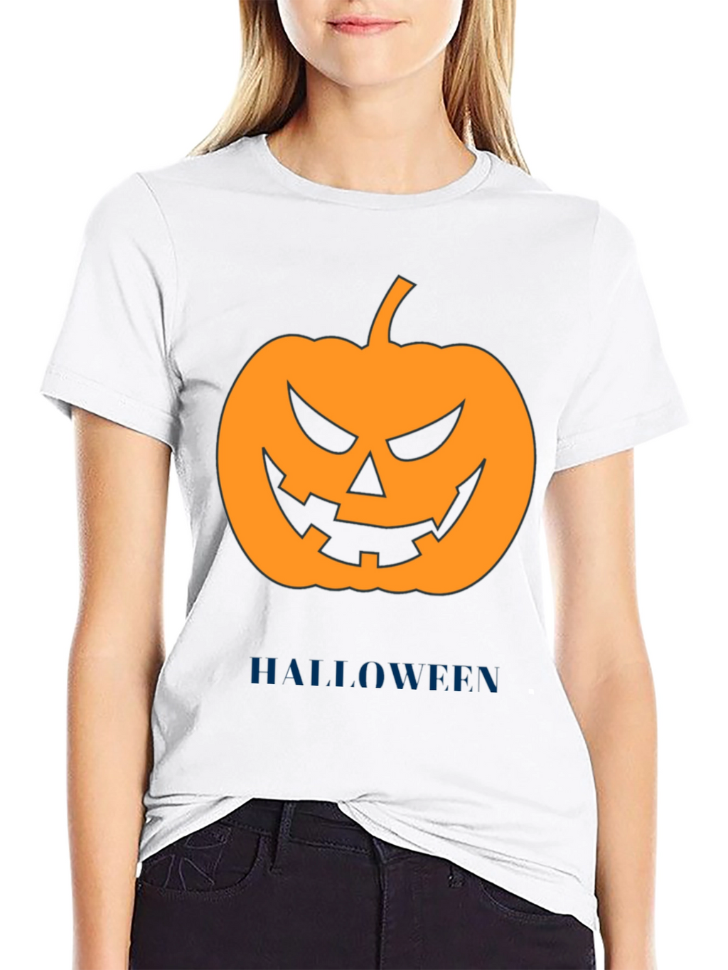Halloween Pumpkin Graphic T-Shirt