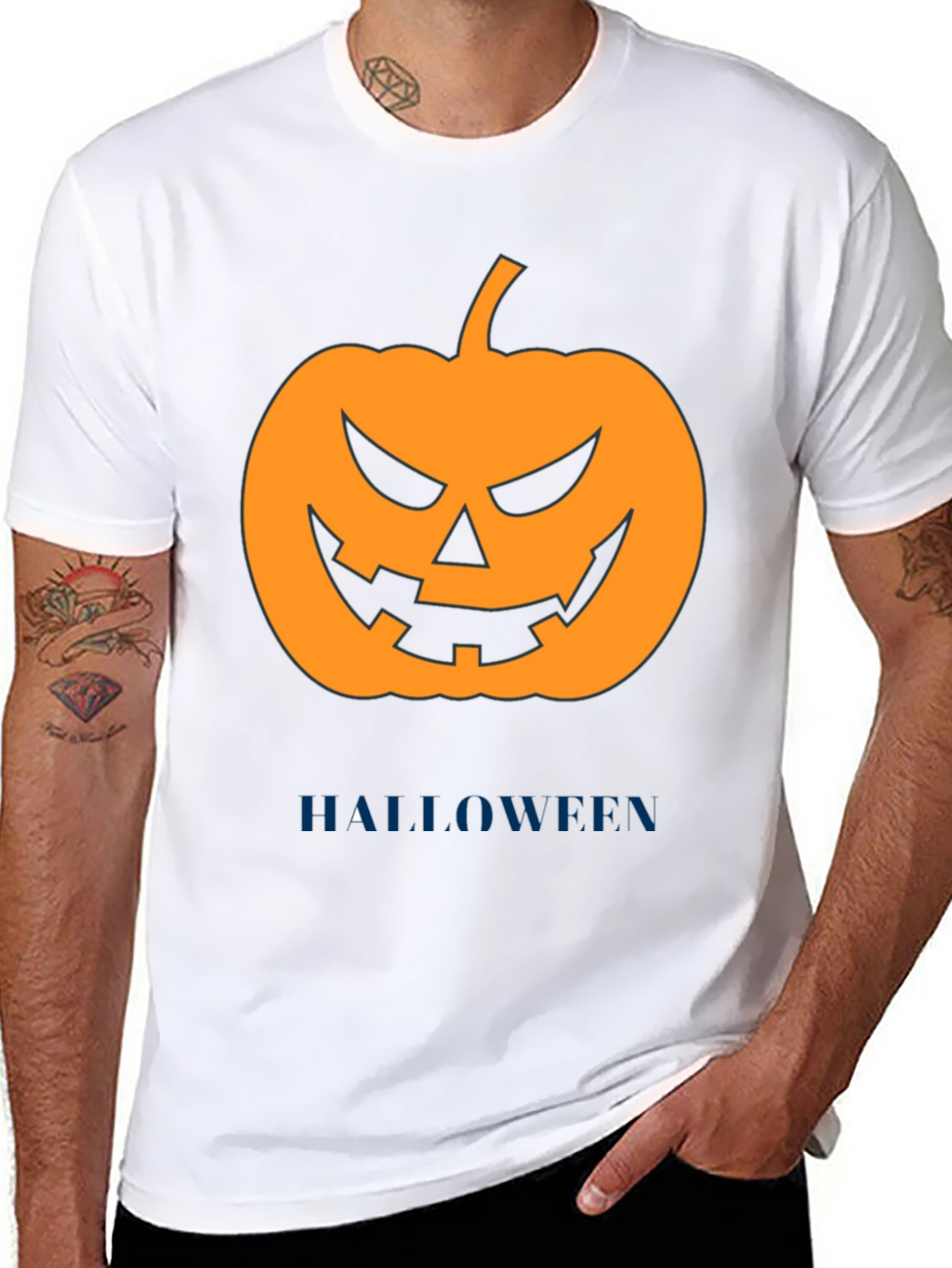 Halloween Pumpkin Graphic T-Shirt