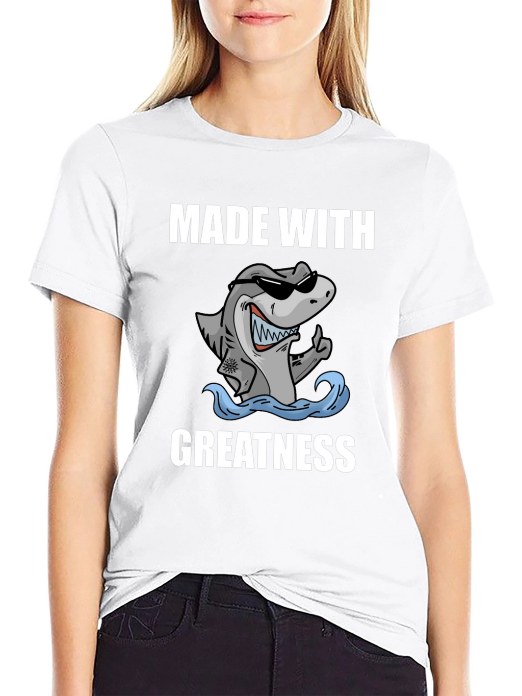 Made With Greatness Shark T-Shirt