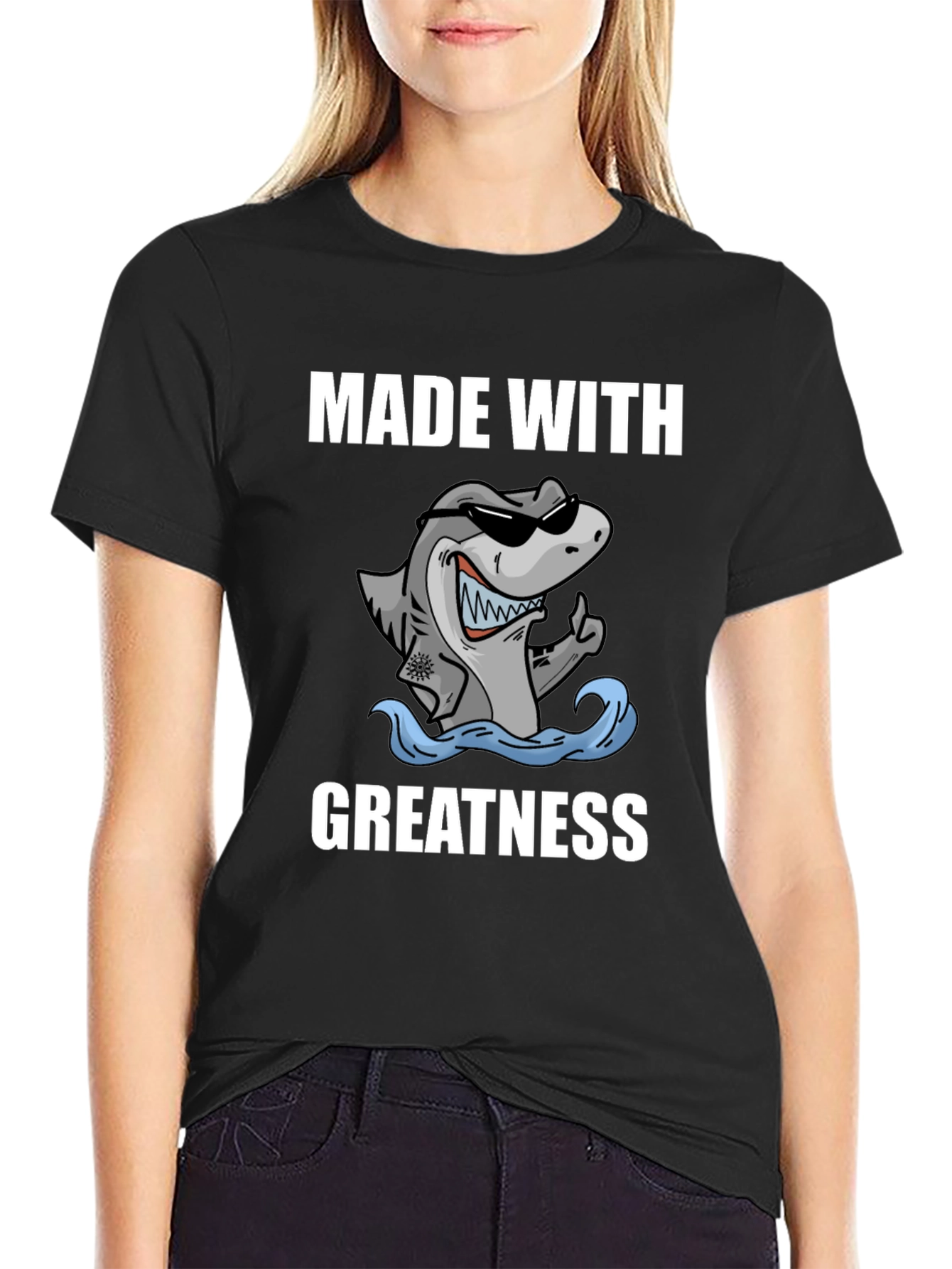 Made With Greatness Shark T-Shirt