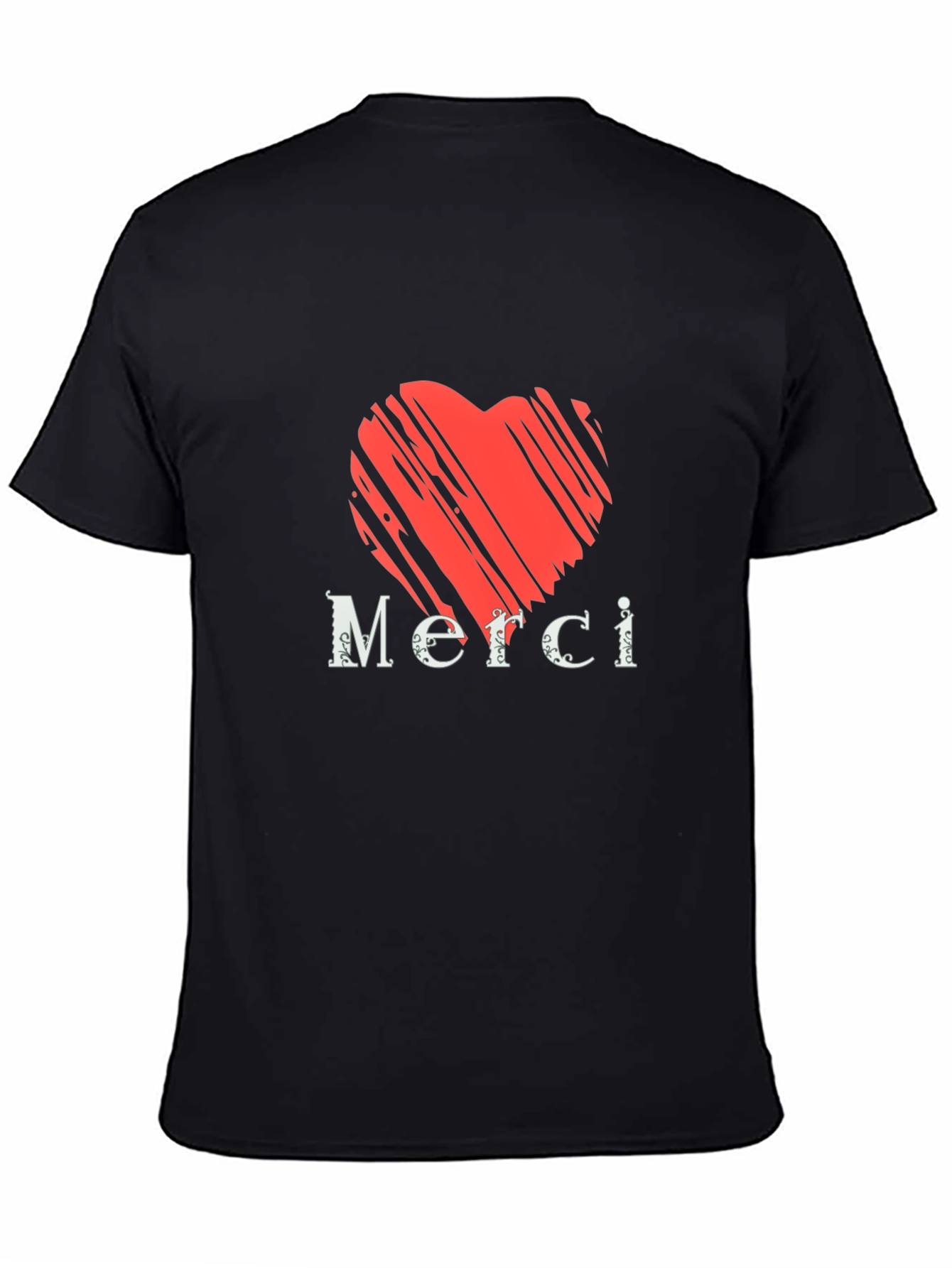 Heart Merci Graphic Tee - Stylish Casual Comfort