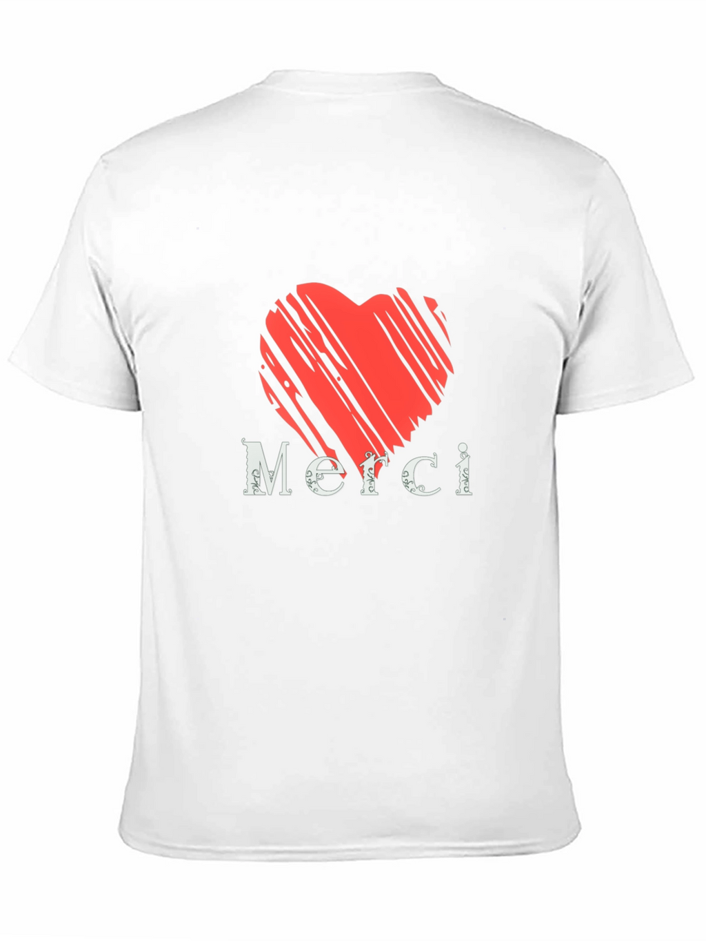 Heart Merci Graphic Tee - Stylish Casual Comfort