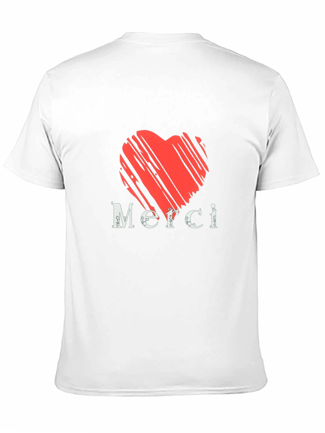 Heart Merci Graphic Tee - Stylish Casual Comfort
