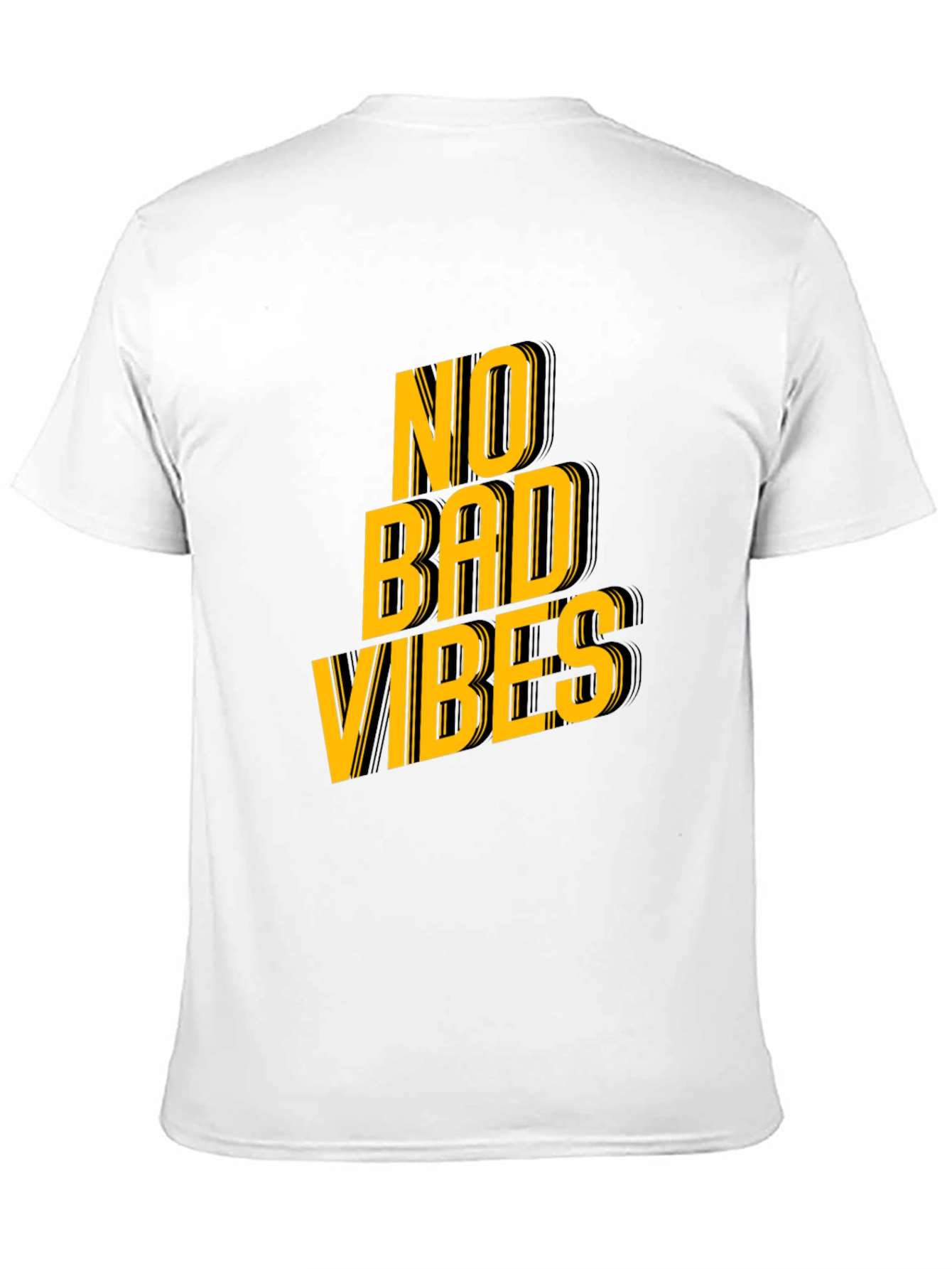 No Bad Vibes Graphic Tee - Trendy Black T-Shirt