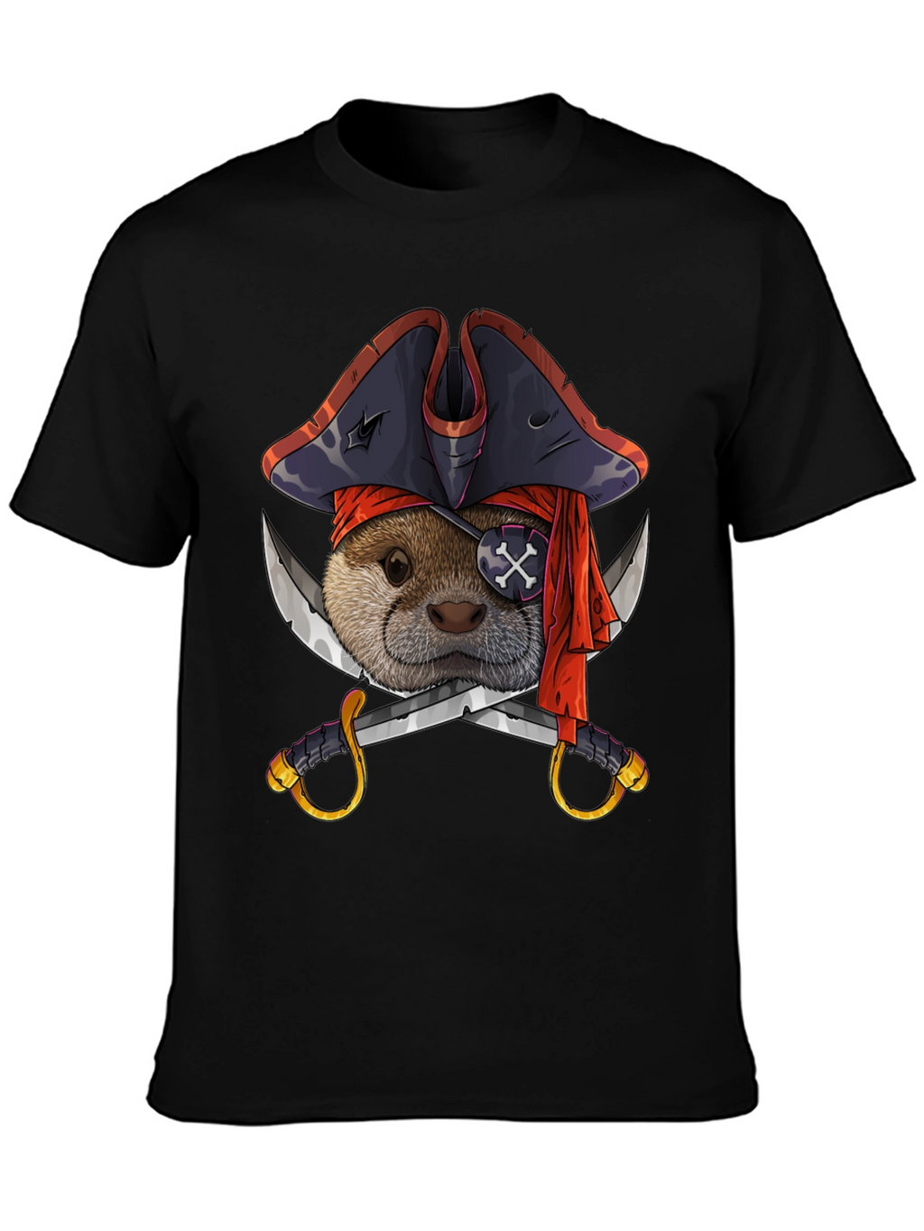 Pirate Otter T-Shirt - Funny Animal Tee