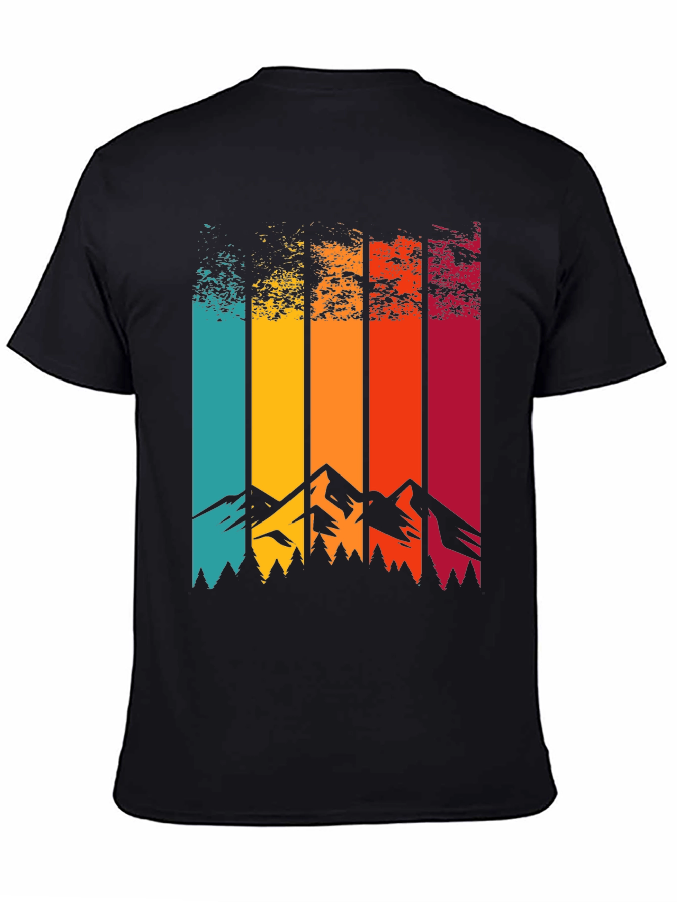 Retro Mountainscape Graphic Tee