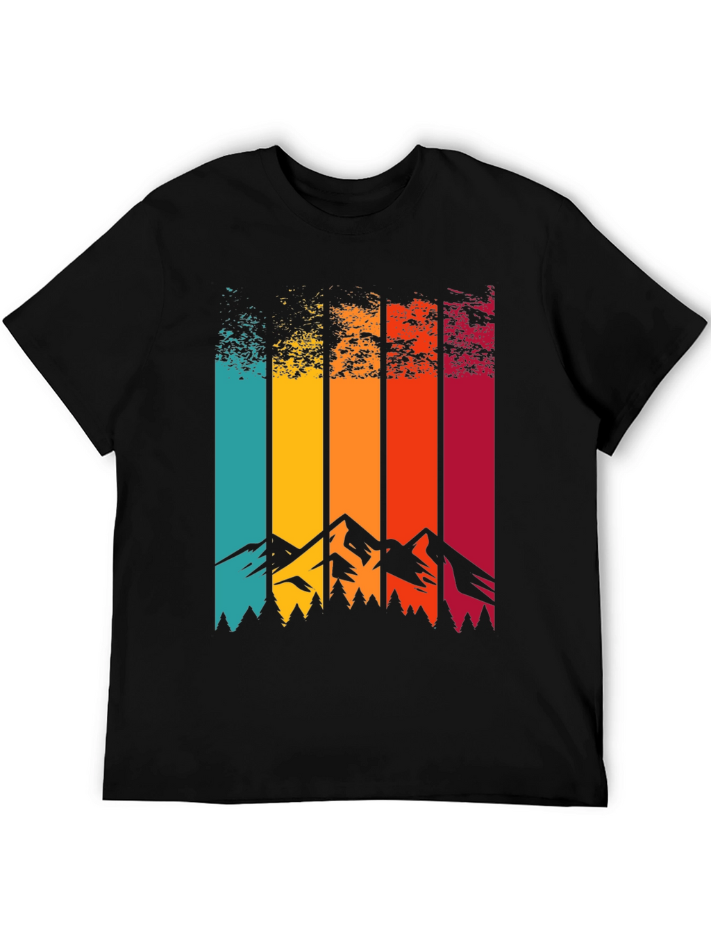 Retro Mountainscape Graphic Tee