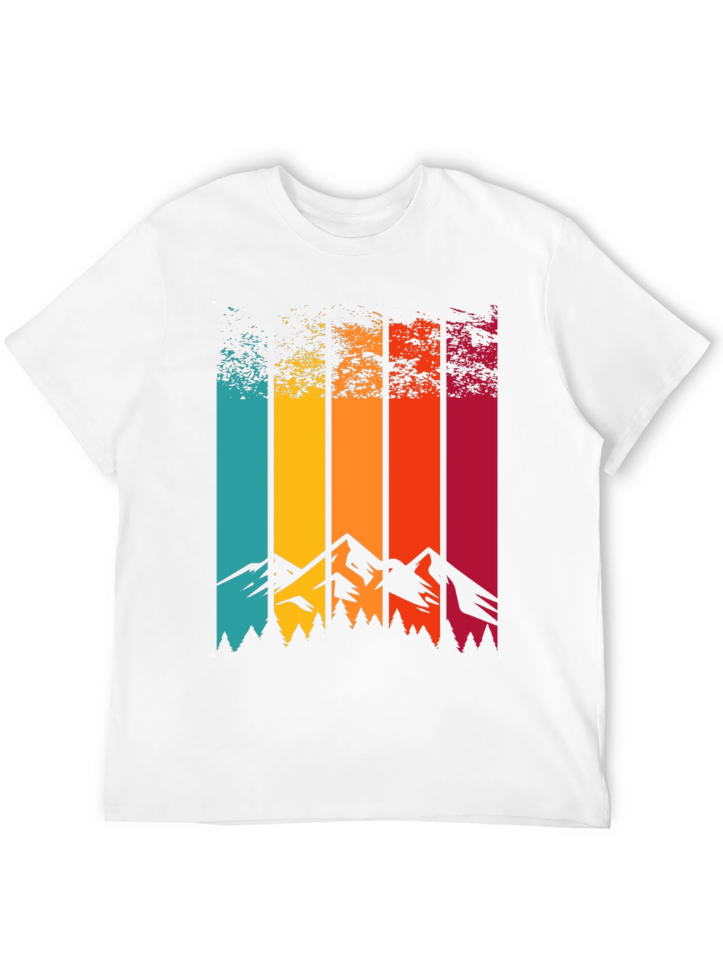 Retro Mountainscape Graphic Tee