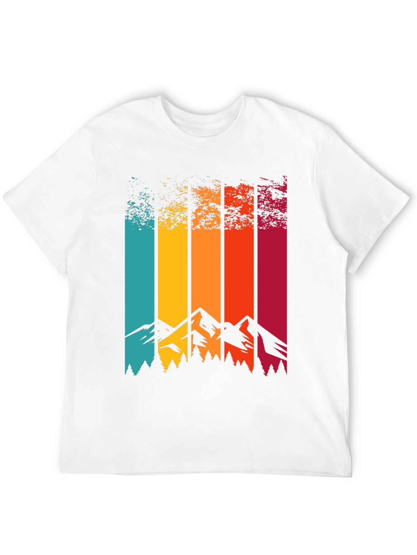 Retro Mountainscape Graphic Tee