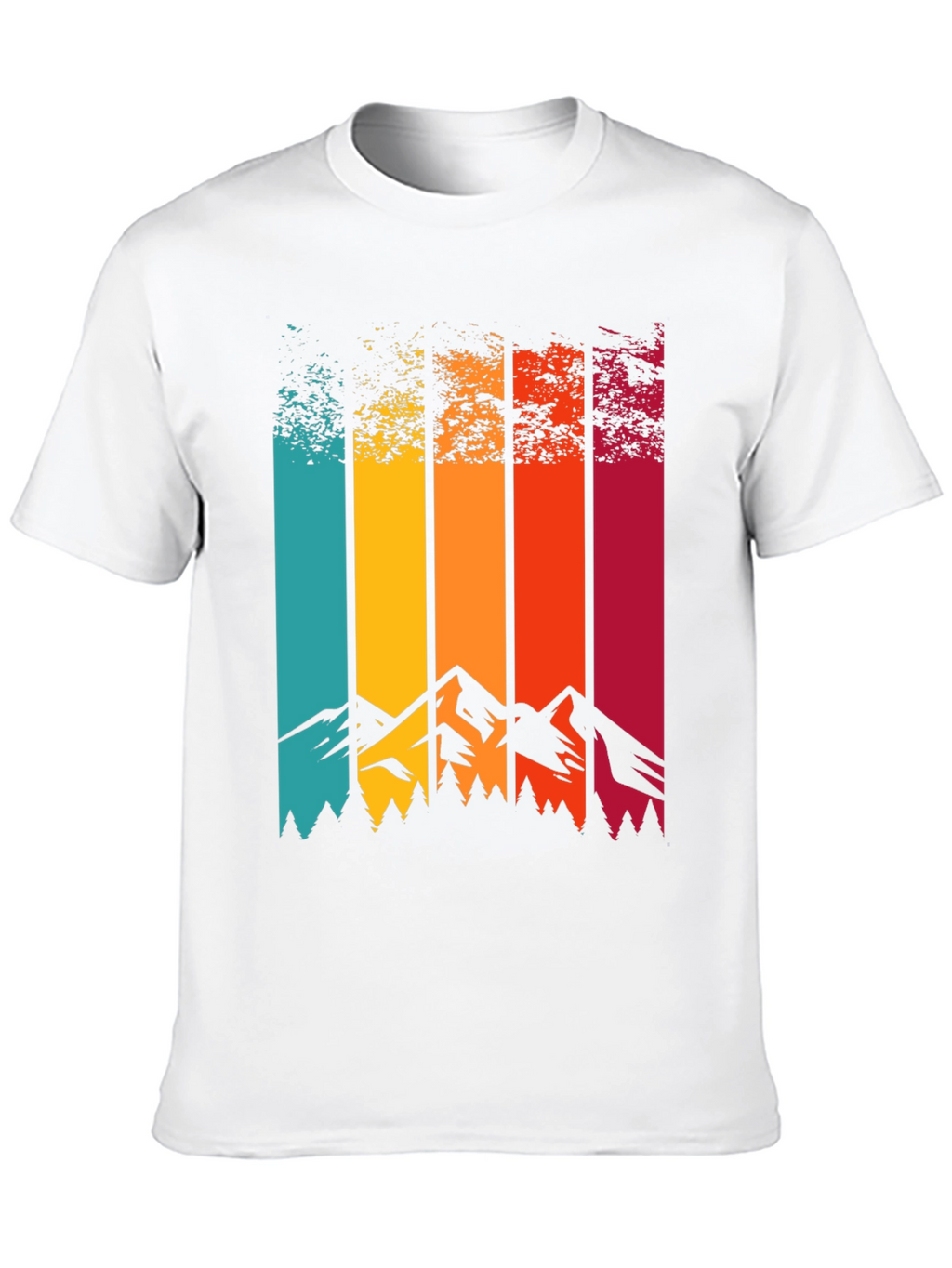 Retro Mountainscape Graphic Tee