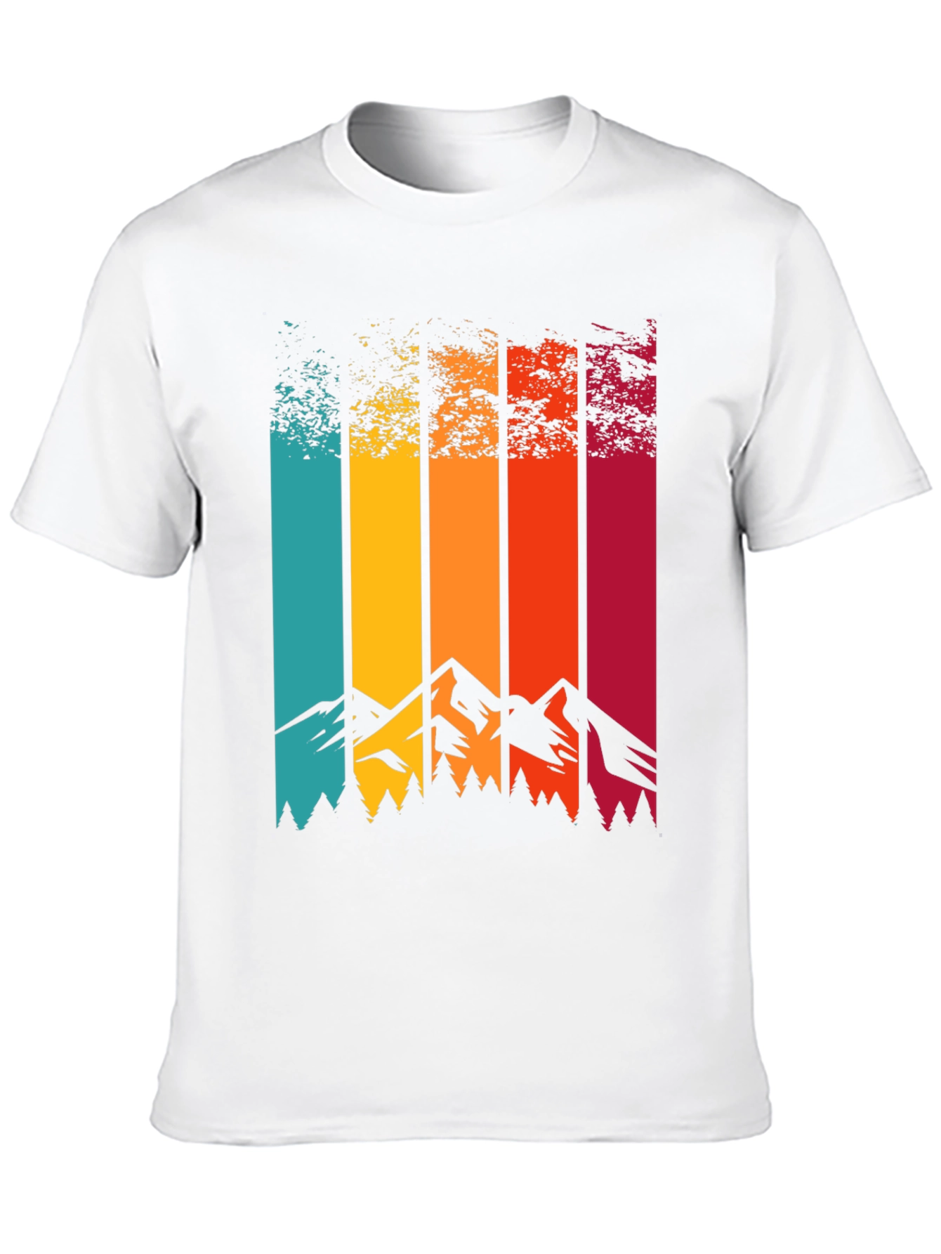 Retro Mountainscape Graphic Tee