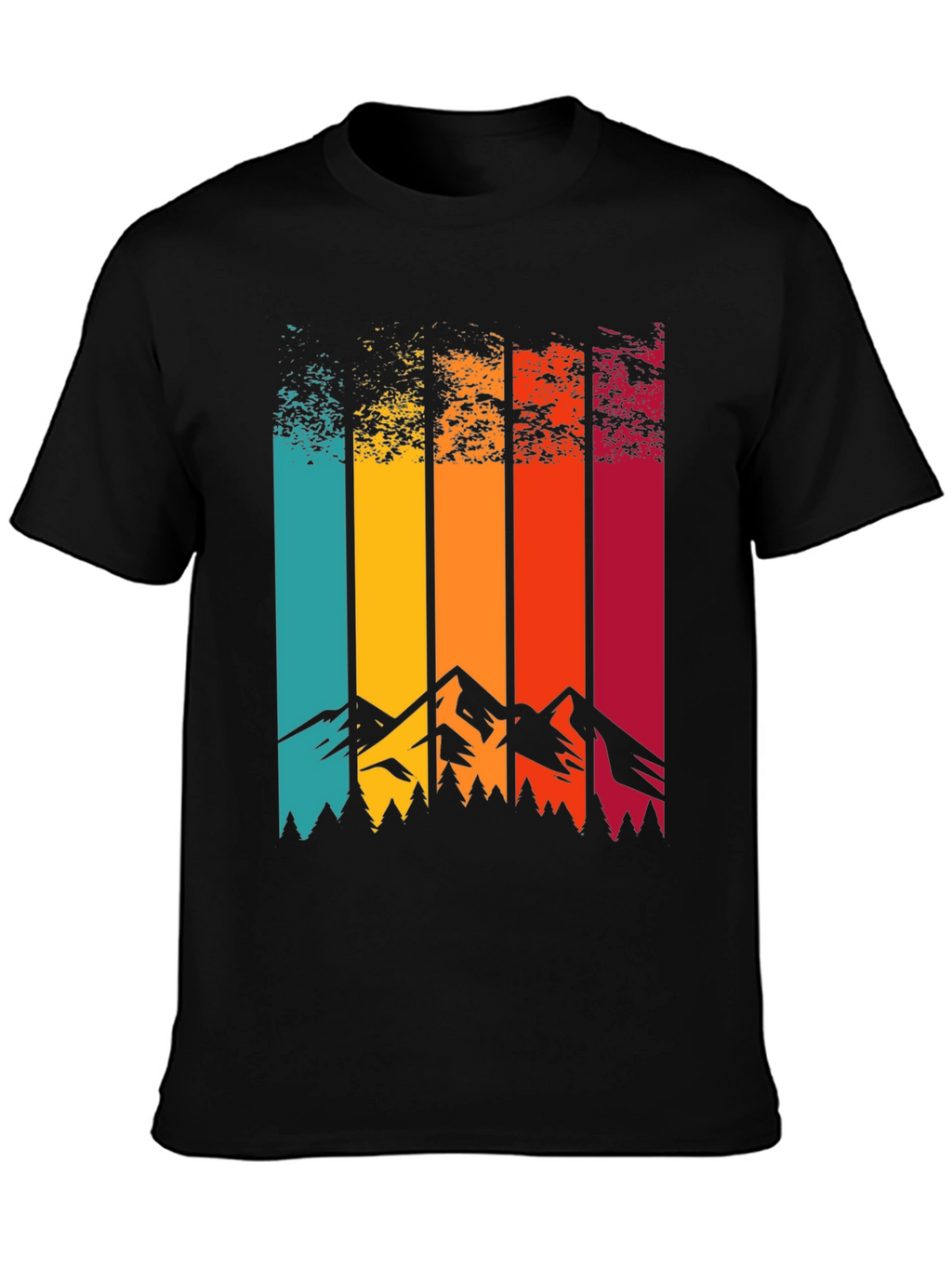 Retro Mountainscape Graphic Tee